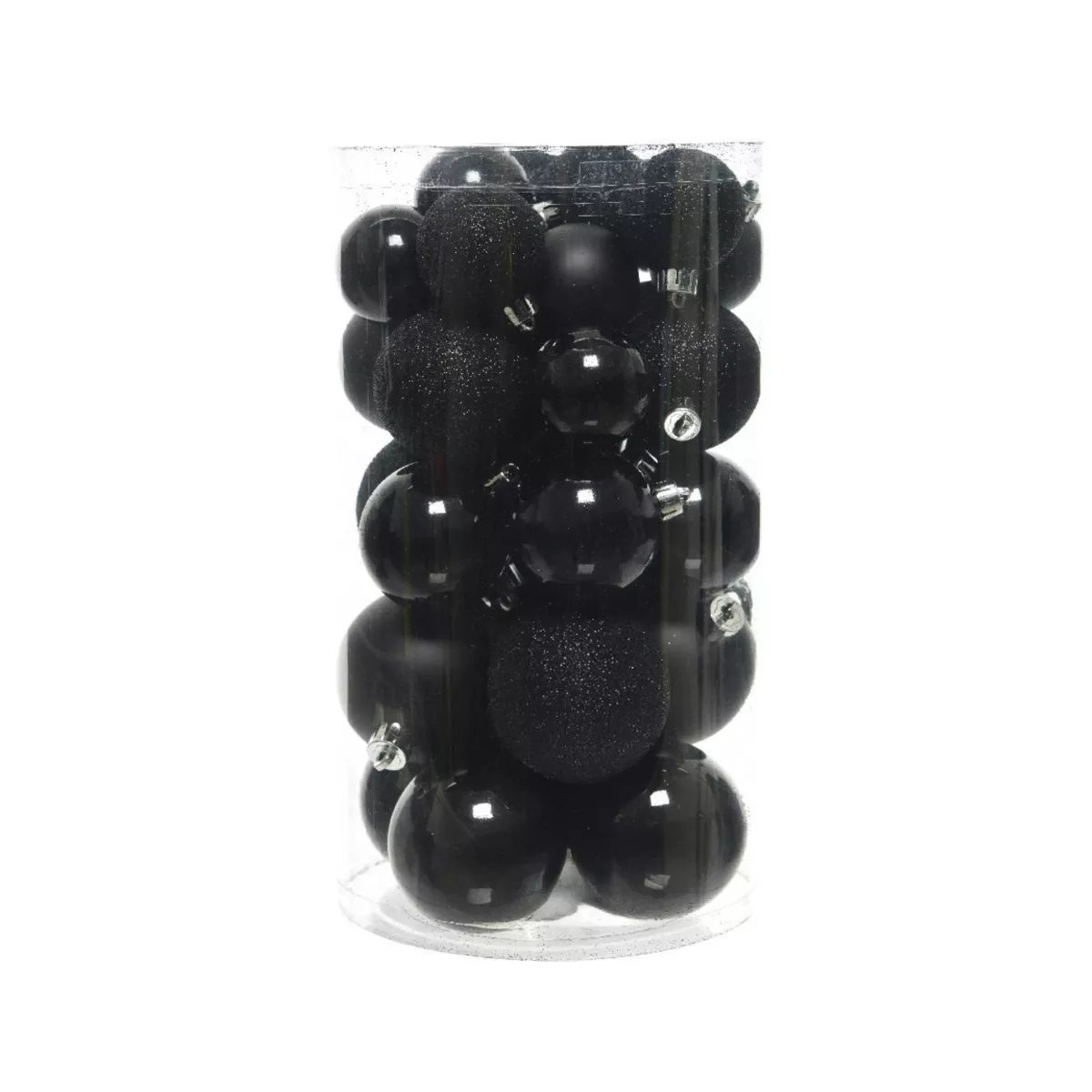 Lot de 30 boules de Noël assorties Alpine Noir 1