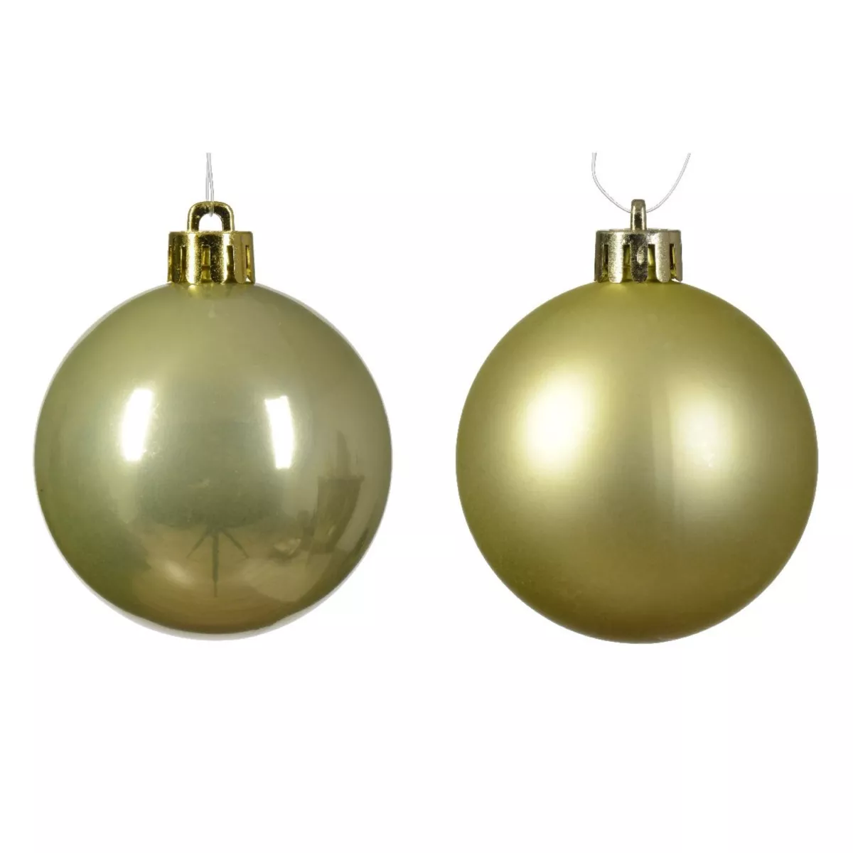 Confezione di 12 palline di Natale (D60 mm) Alpine Pistacchio 2