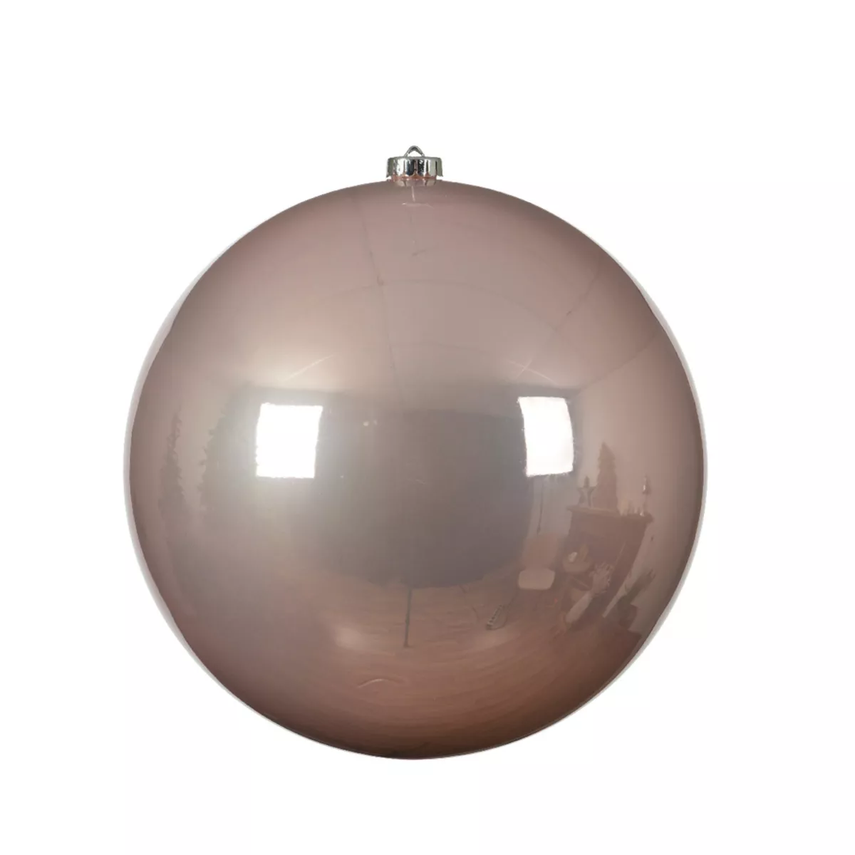 Boule de Noël (D140 mm) Alpine Rose poudré 1