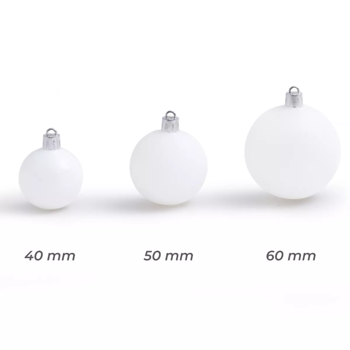 Confezione di  30 palline di Natale assortite New Alpine Bianco 4