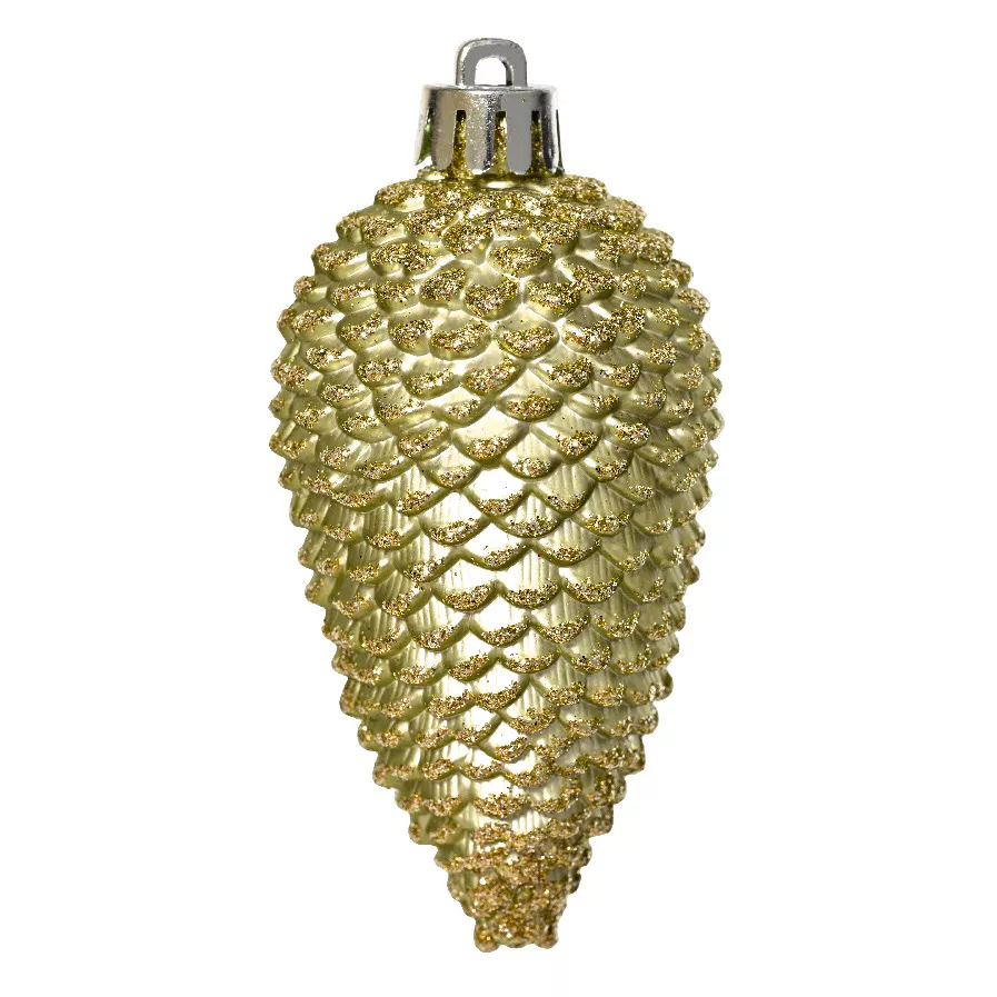 Set di 6 pigne da appendere Alpine Tè verde