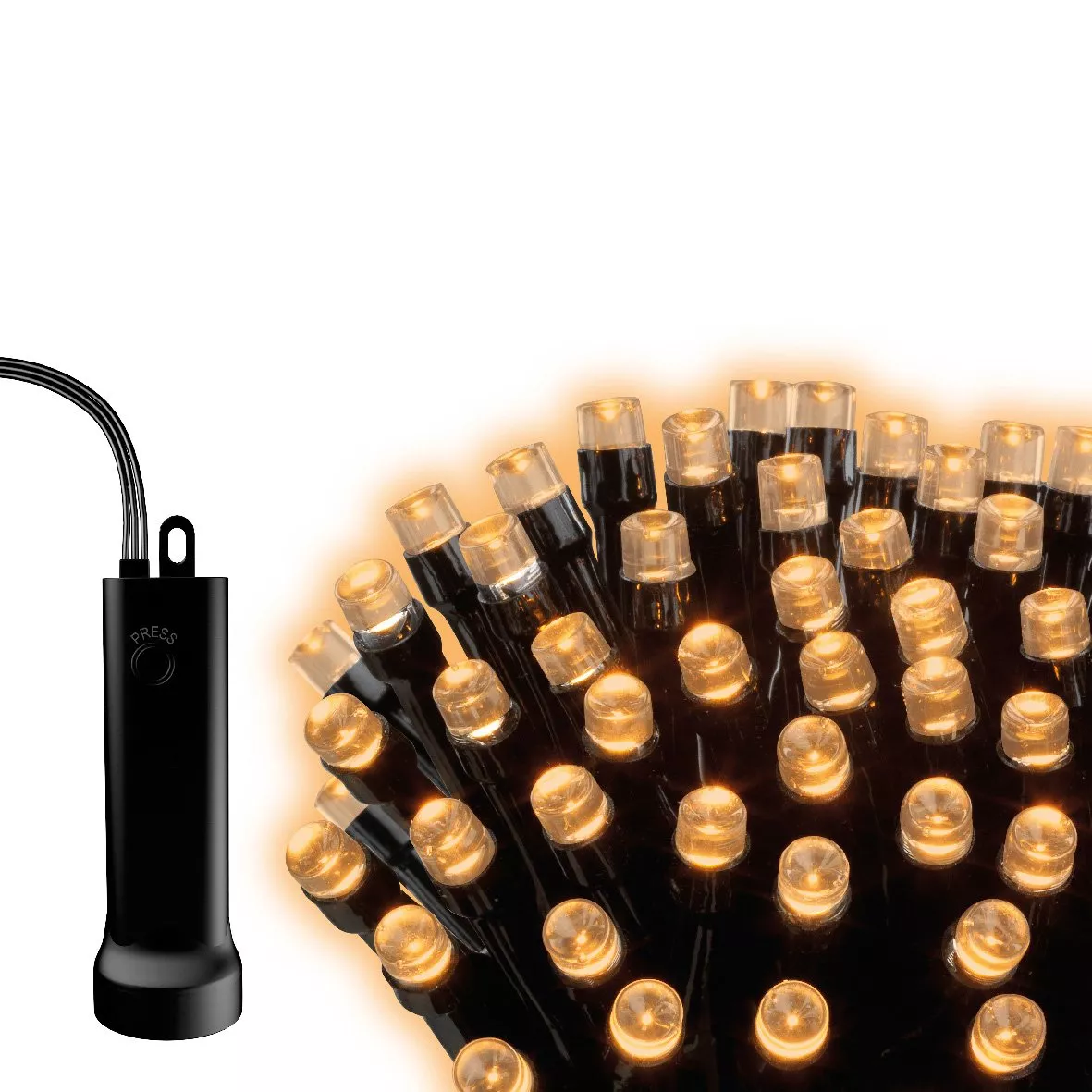 Guirlande lumineuse Durawise à piles 17,90 m Blanc chaud 240 LED CN