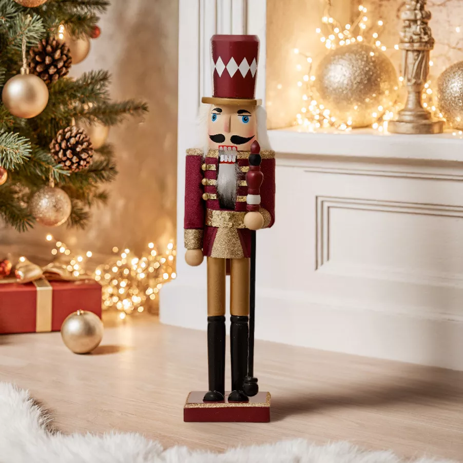 Soldato Schiaccianoci in legno (H38 cm) Edouard Imperiale Vino