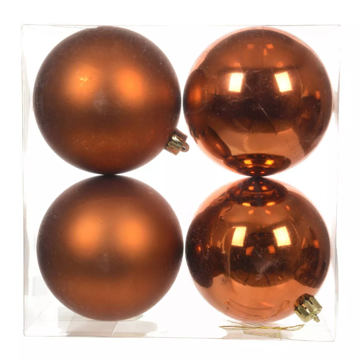 Set di 4 palline di Natale (D100 mm) Alpine Zucca