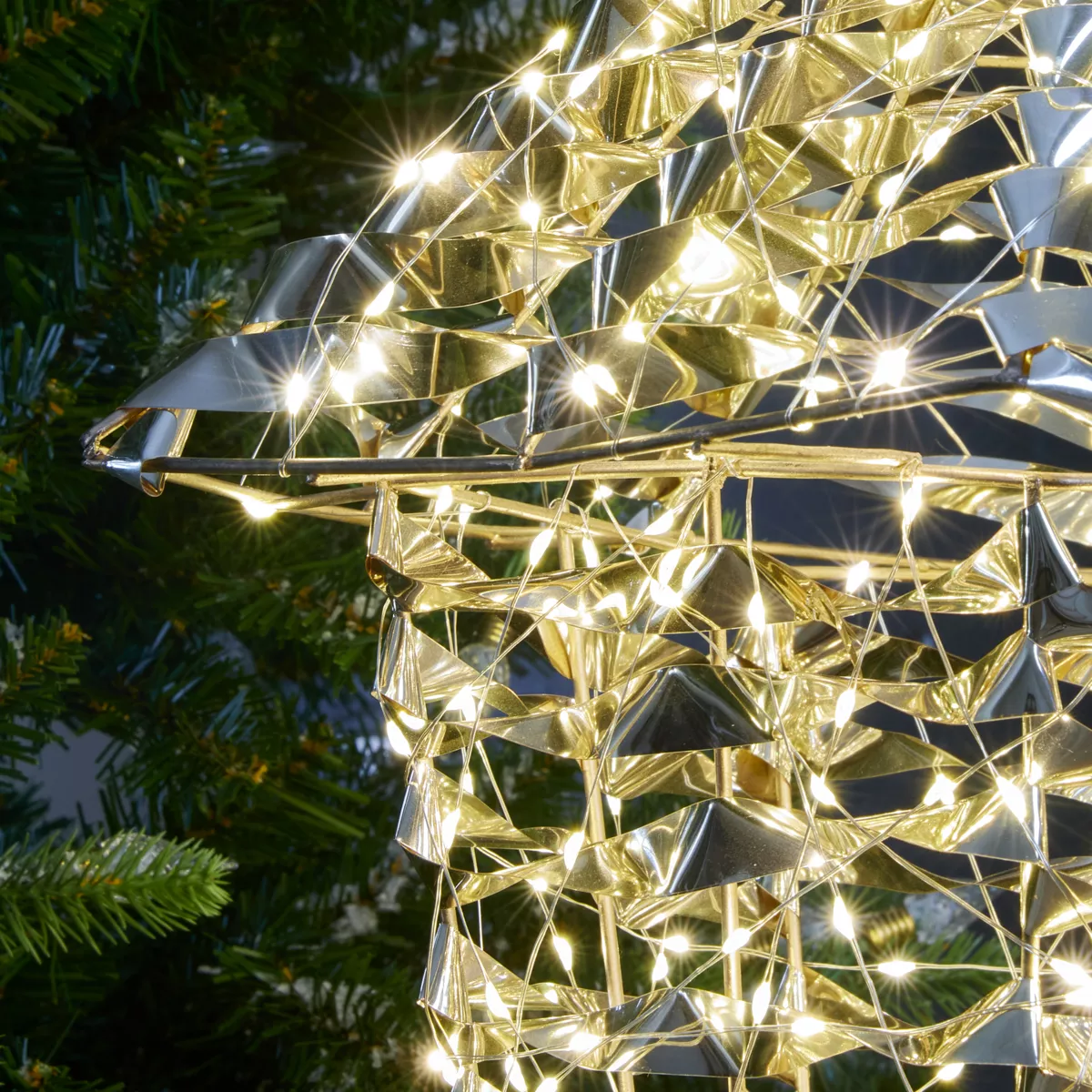 Lanterne lumineuse 720 LED (H150 cm) Christmas Or 