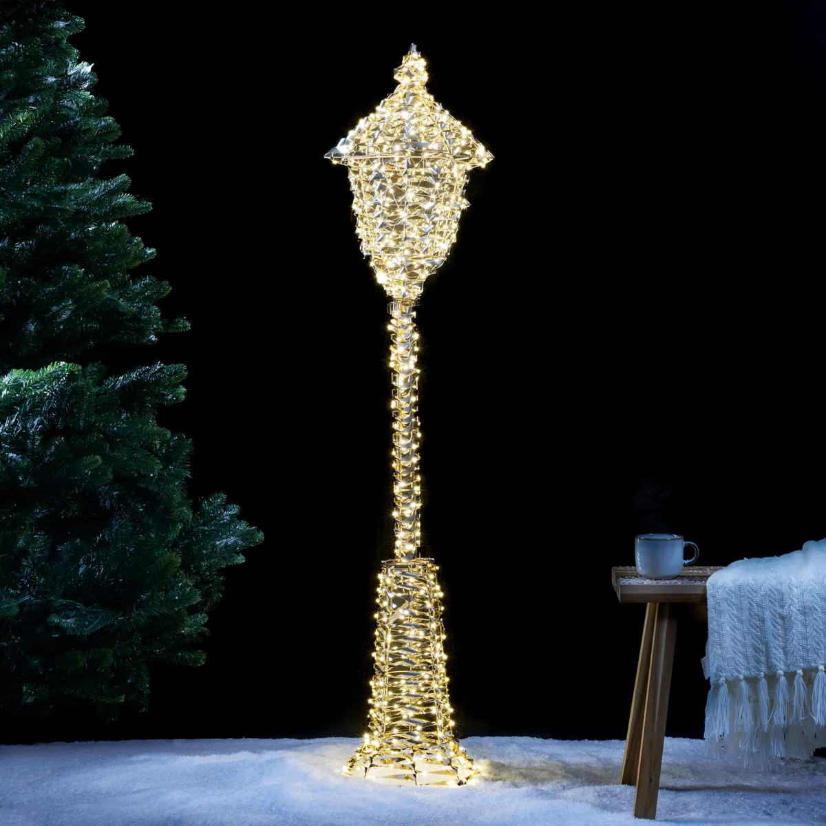 Lanterne lumineuse 720 LED (H150 cm) Christmas Or 