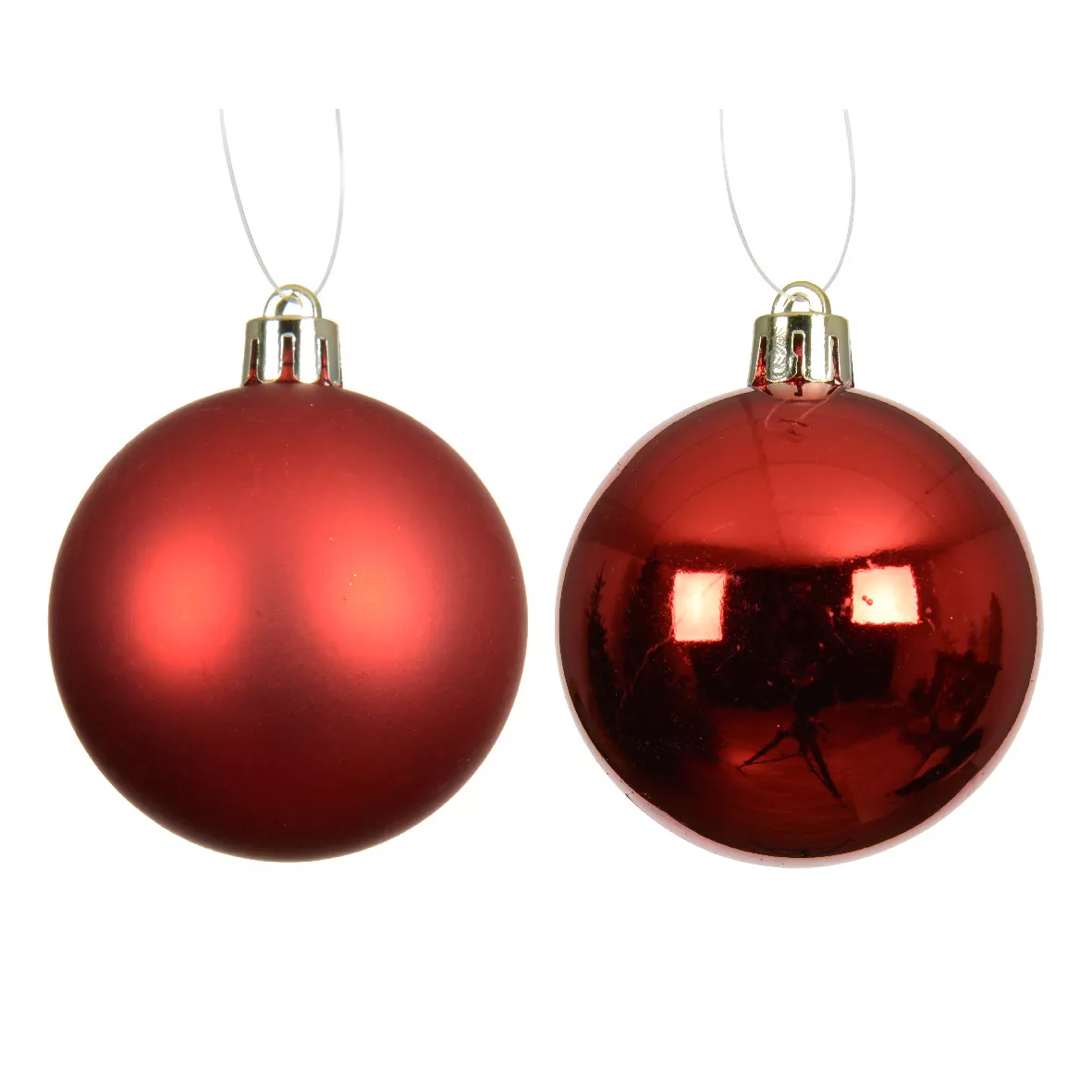 Set di 6 palline di Natale (D80 mm) Aravis Rosso