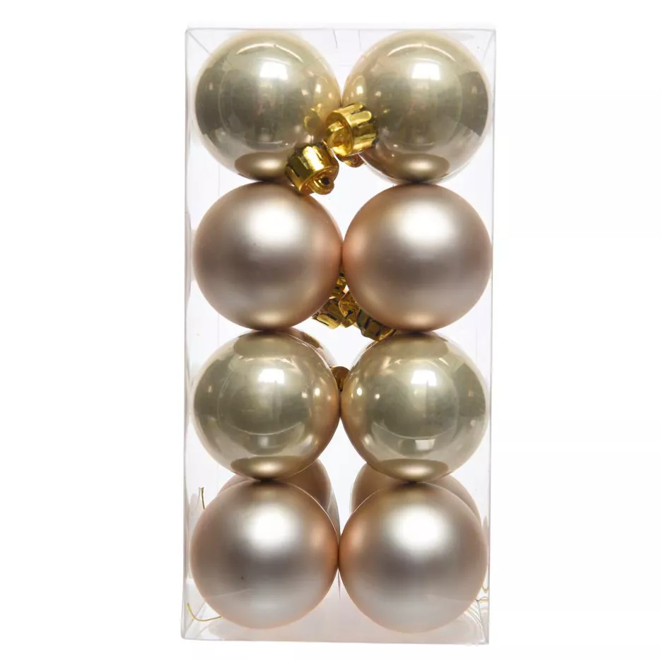 Lot de 16 boules de Noël (D40 mm) Aravis Perle