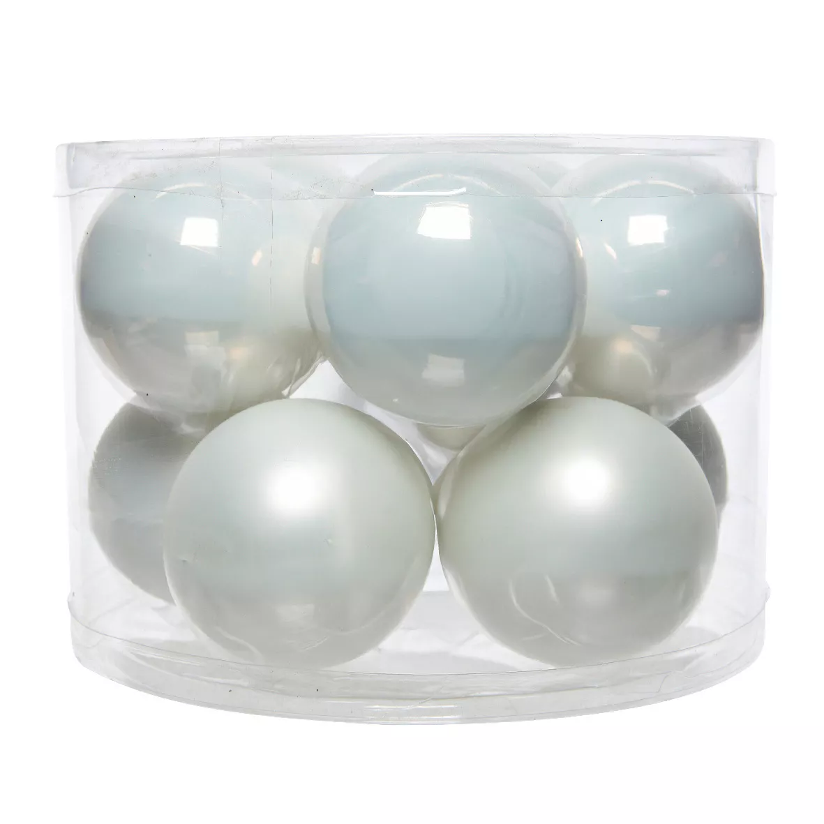 Set di 10 palline di Natale in vetro (D60 mm) Myst Bianco Invernale