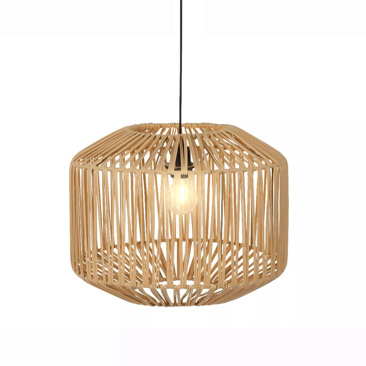 Lampada a sospensione da giardino con 15 LED (D40 cm) Naxos Naturale