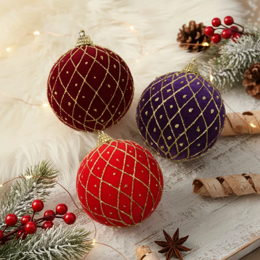Set di 12 palline di Natale (D80 mm) Palais Royal Multicolore