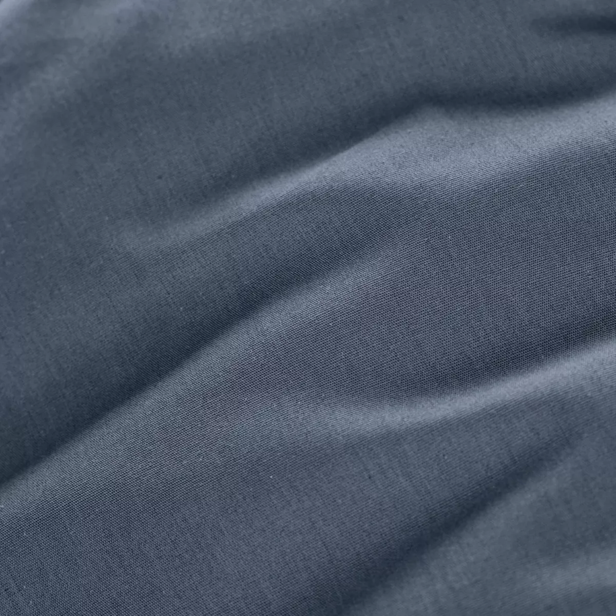 Drap housse percale de coton (180 x 200 cm) Cali Bleu marine