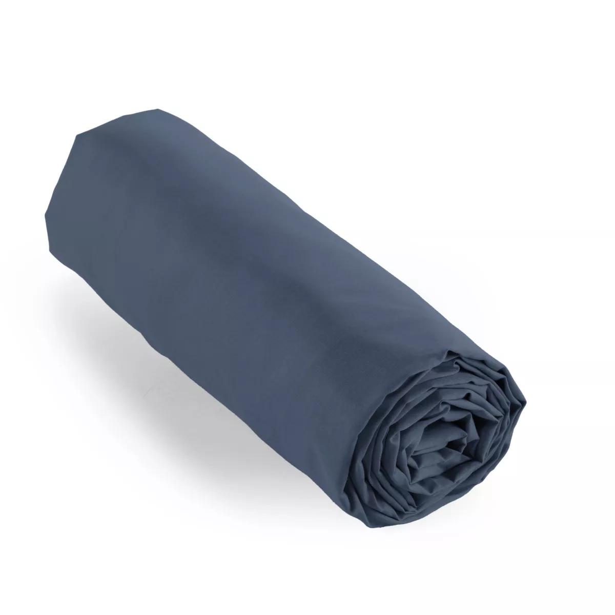 Sábana bajera en percal de algodón  (90 cm) Cali Azul marino