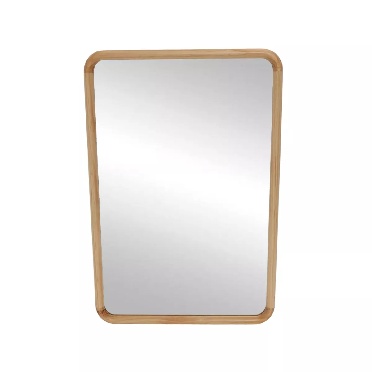 Specchio da parete con cornice in legno (90 cm) Snook Marrone