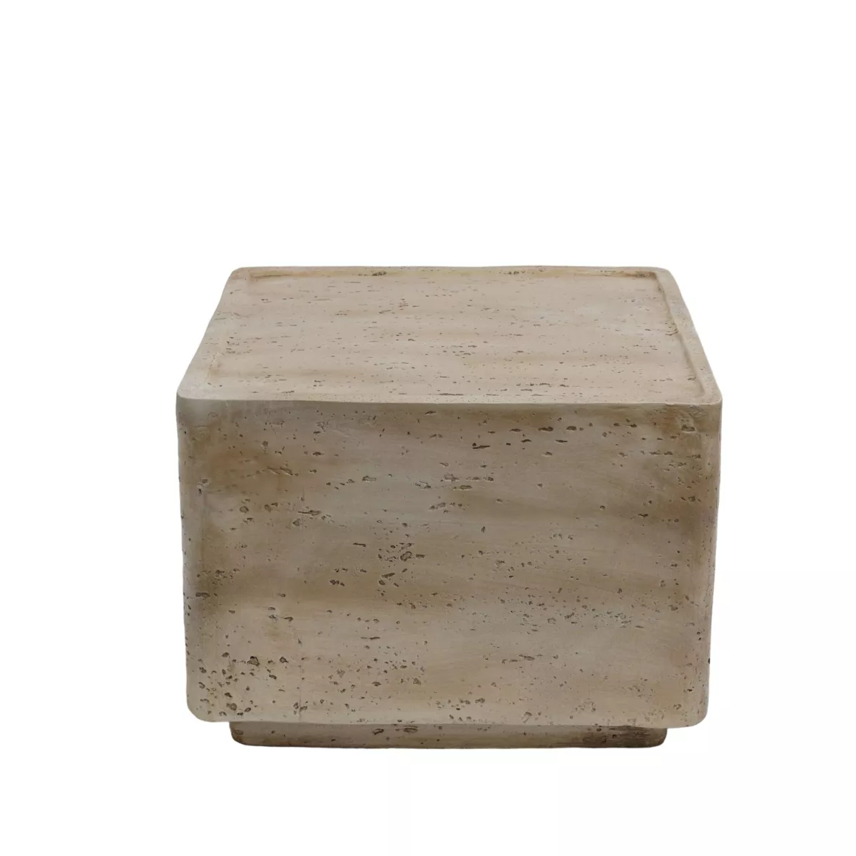 Tavolino d'appoggio quadrato in magnesio ossidato (H40,6 cm) Formo Bianco