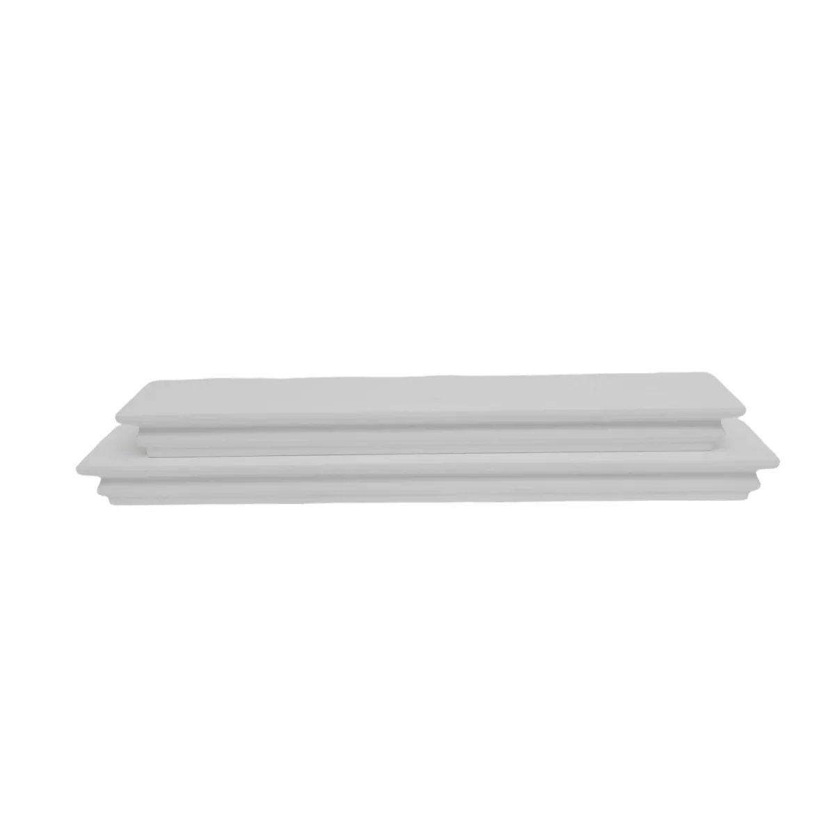 Set di 2 mensole in legno da parete (L70 cm) Jaspery Bianco
