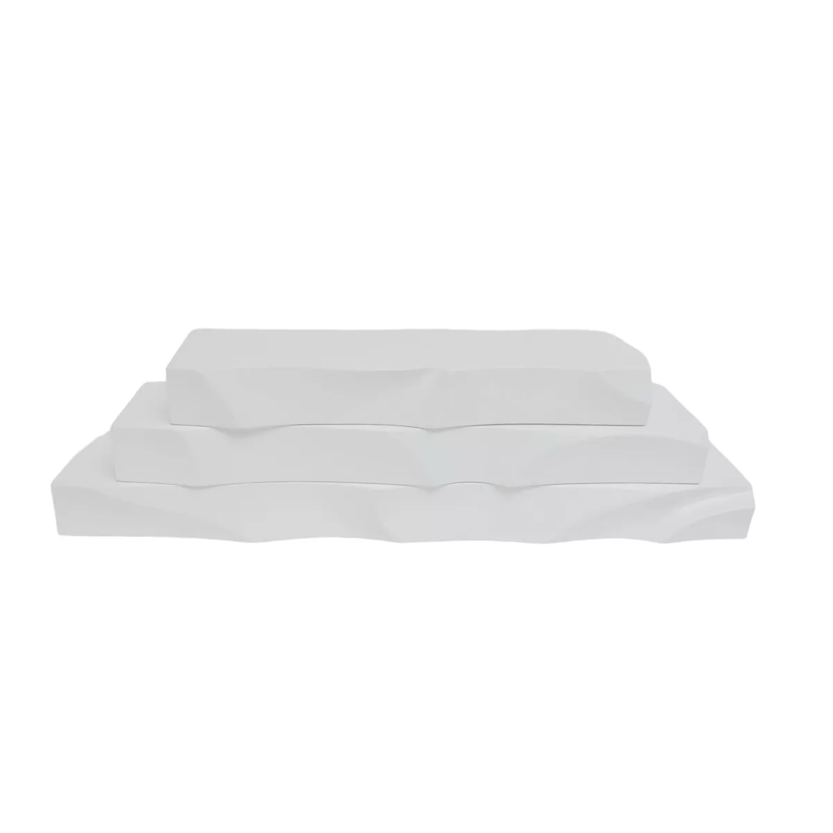 Set di 3 mensole da parete in legno (L60 cm) Lyford Bianco