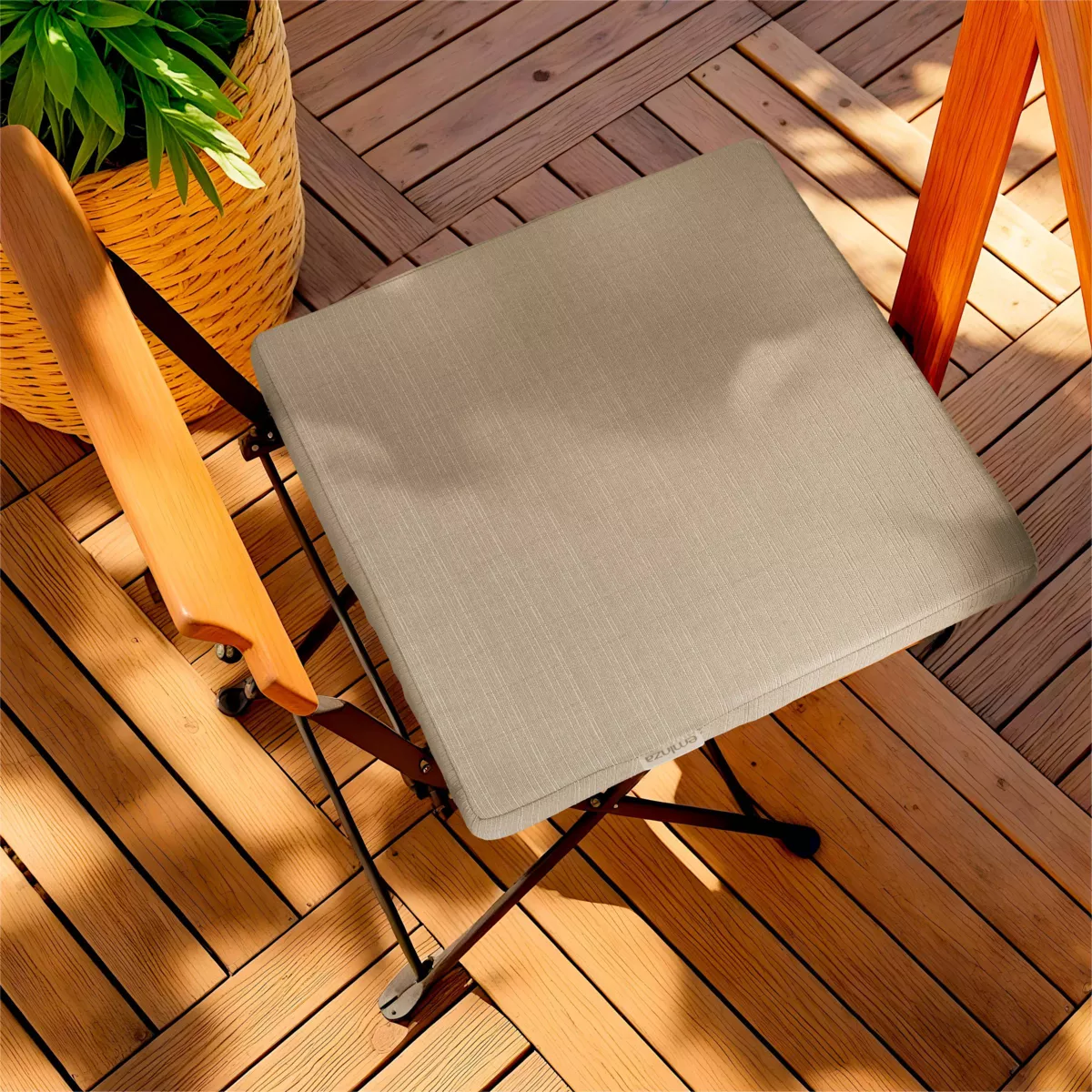 Coussin de chaise extérieur carré (40 x 40 cm) Sunset Taupe