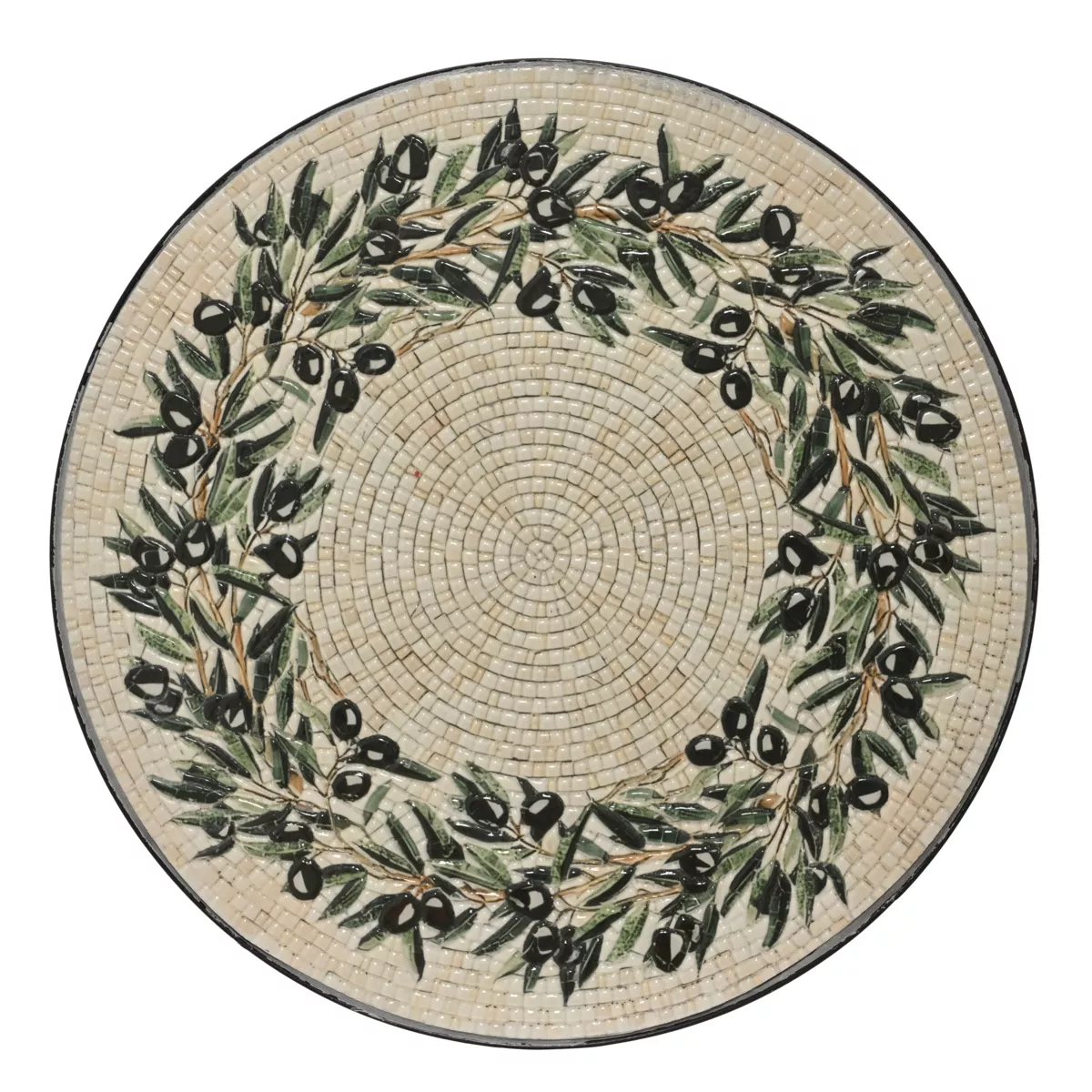 Sedia bistro pieghevole in mosaico Atene Beige