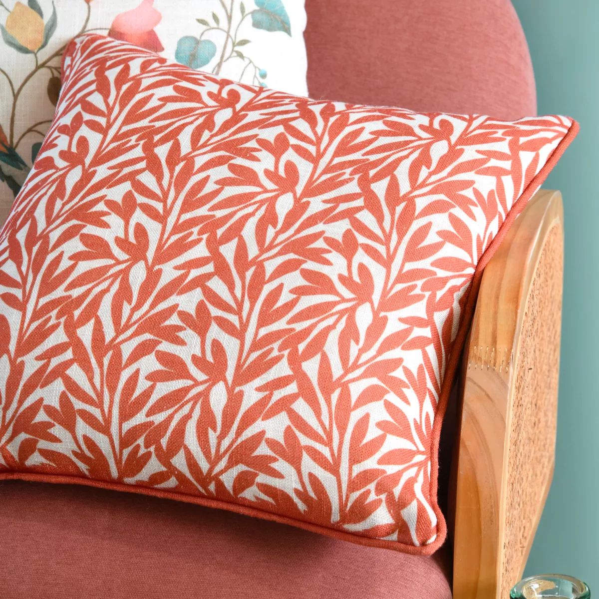 Cuscino quadrato in cotone (40 x 40 cm) Antillia Rosso
