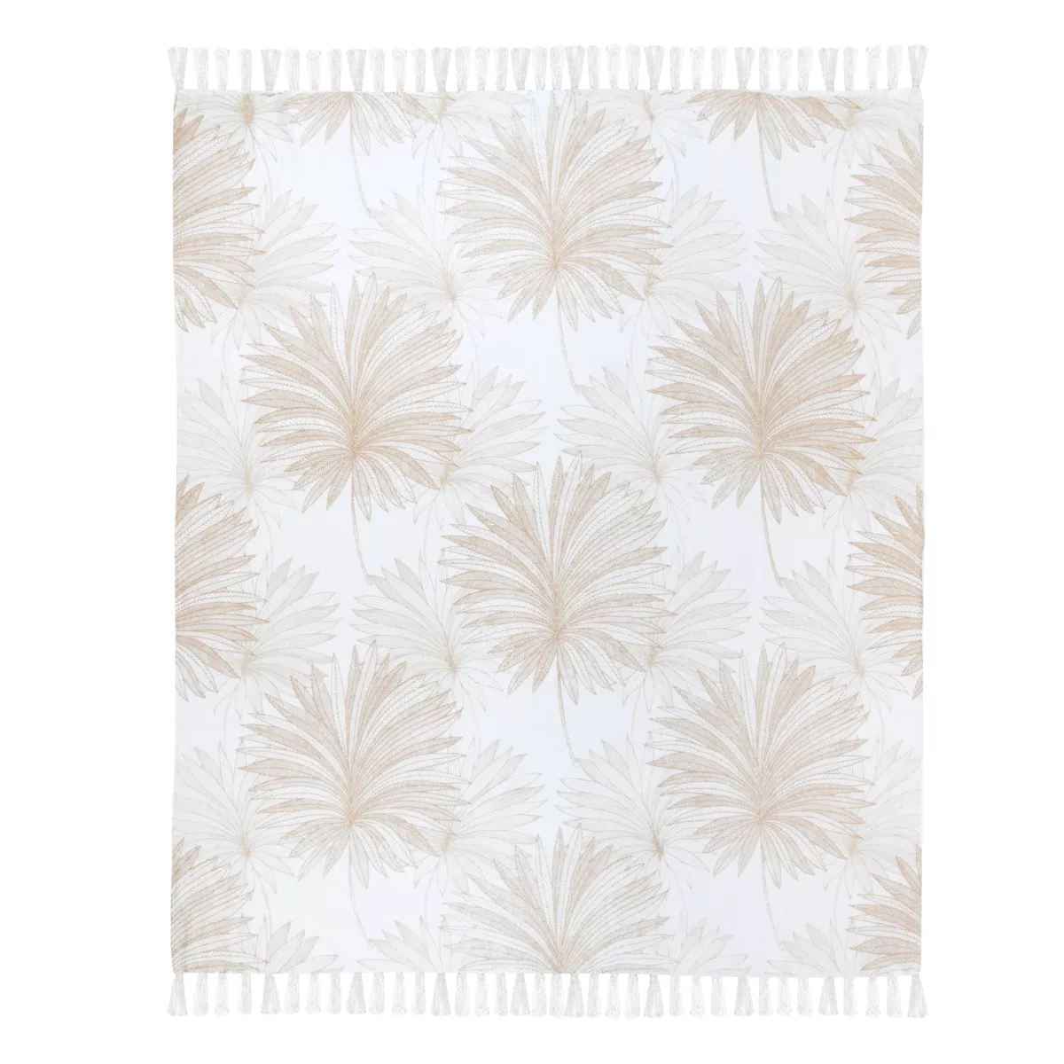 Plaid in cotone (125 x 150 cm) Mekong Beige