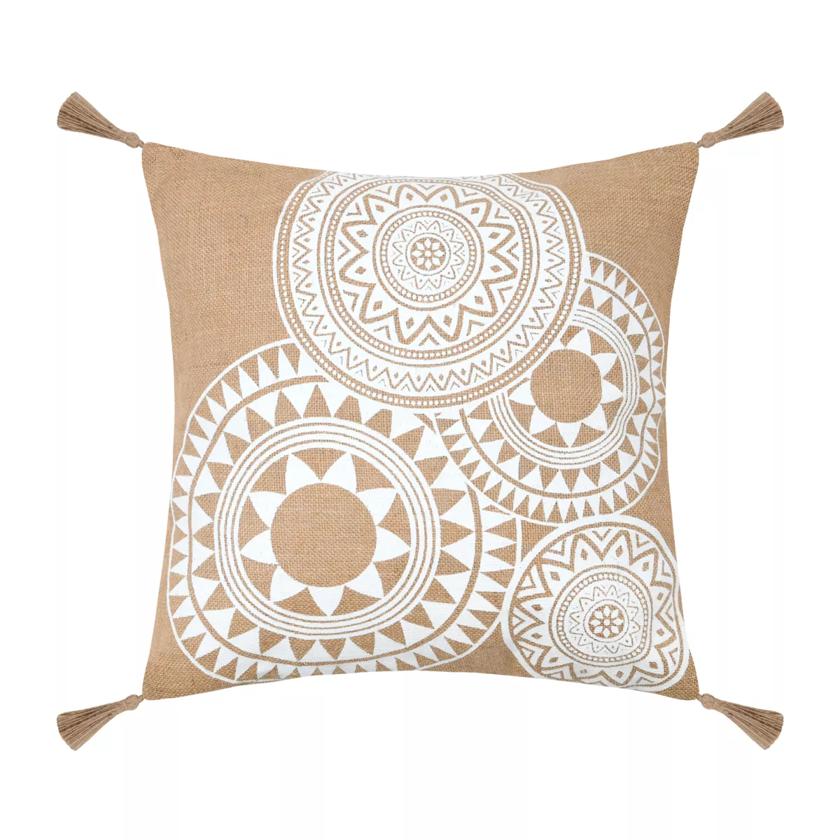 Cuscino quadrato in iuta (45 x 45 cm) Mekong Marrone