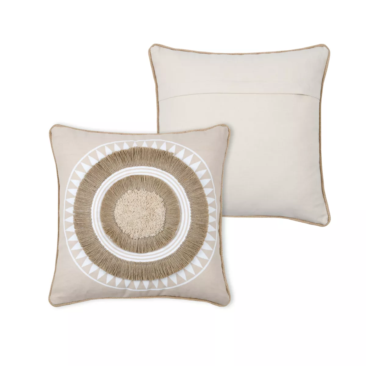Cuscino quadrato in cotone (40 x 40 cm) Mekong Beige