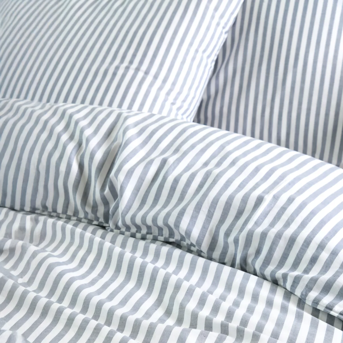 Copripiumino e due federe in cotone (260 x 240 cm) Linea Blu