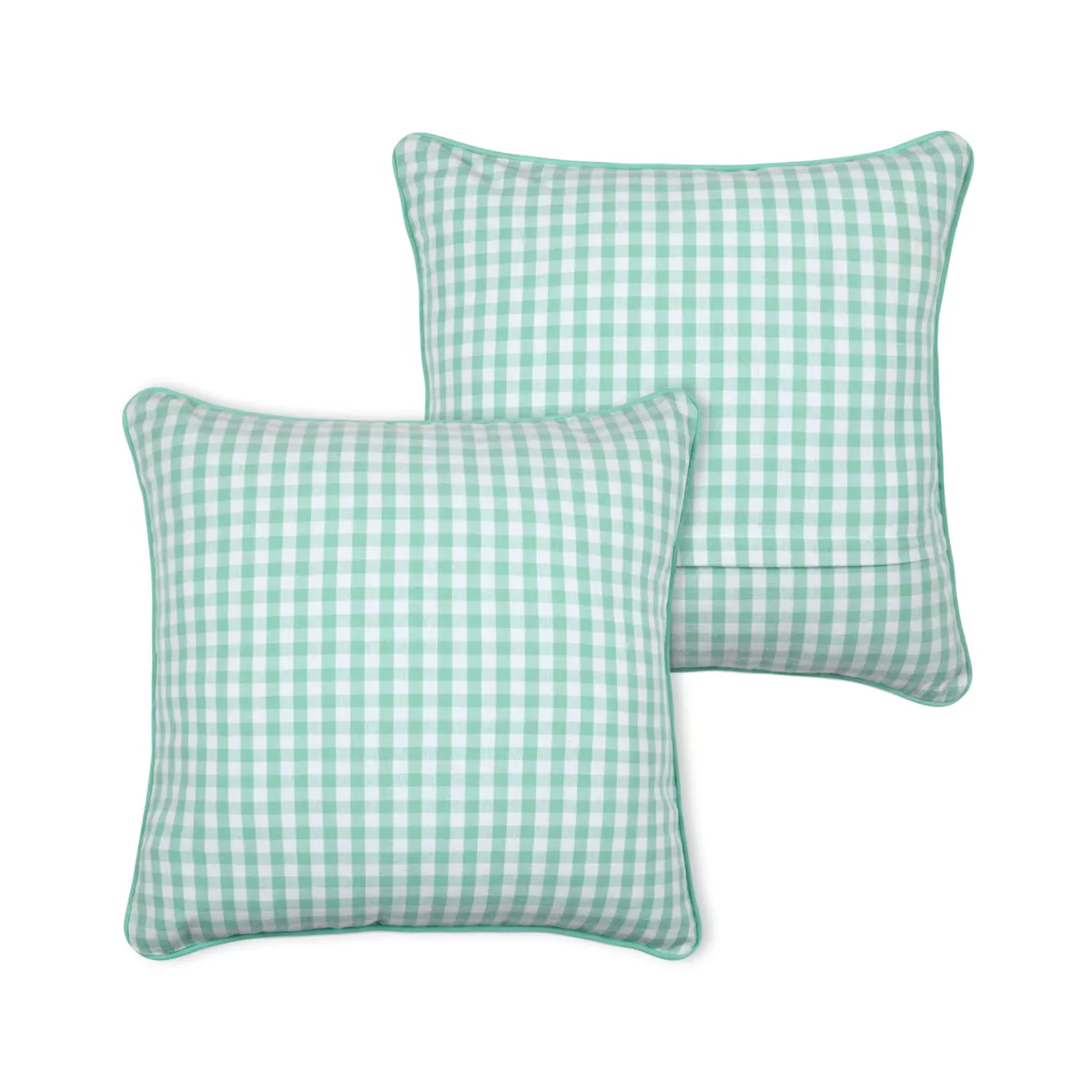 Coussin carré coton (45 x 45 cm) Bardot Vert menthe