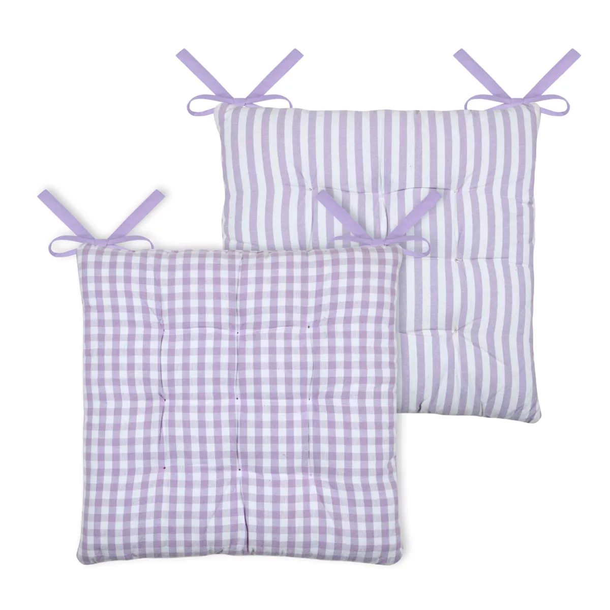 Coussin de chaise carré coton (40 x 40 cm) Bardot Violet