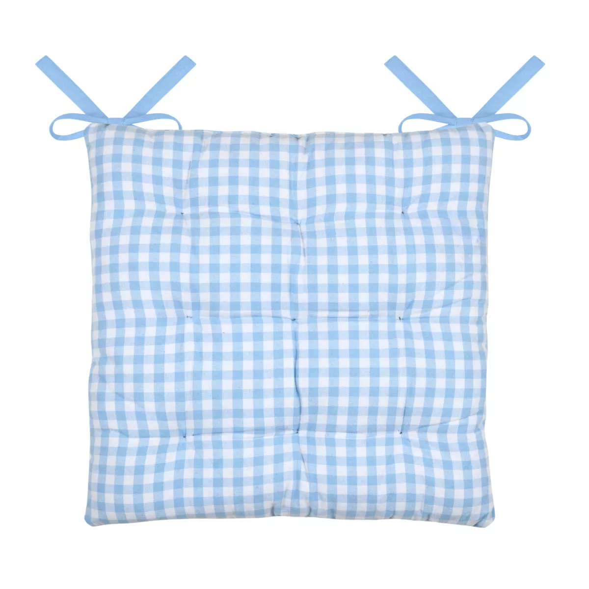 Coussin de chaise carré coton (40 x 40 cm) Bardot Bleu ciel