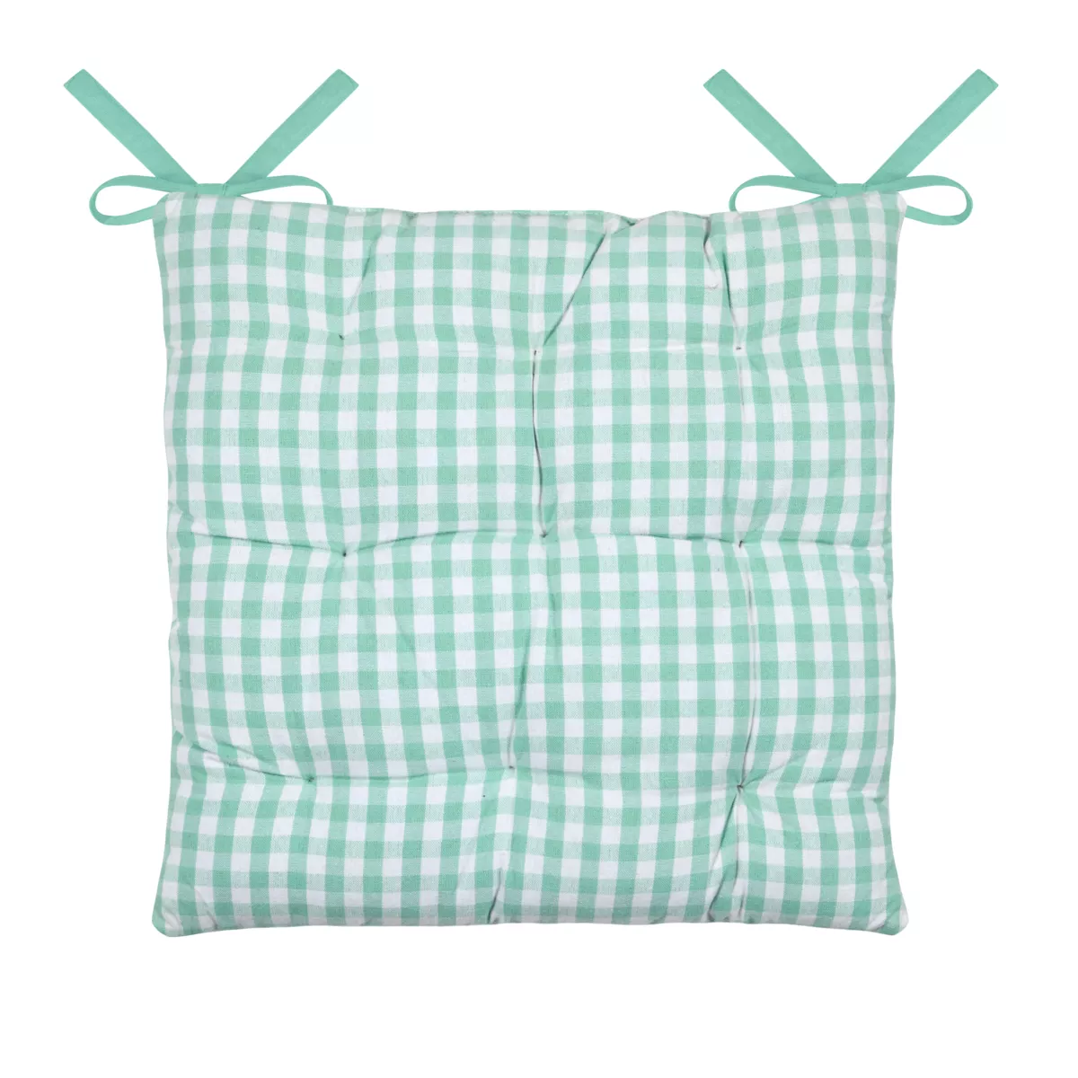 Coussin de chaise carré coton (40 x 40 cm) Bardot Vert menthe