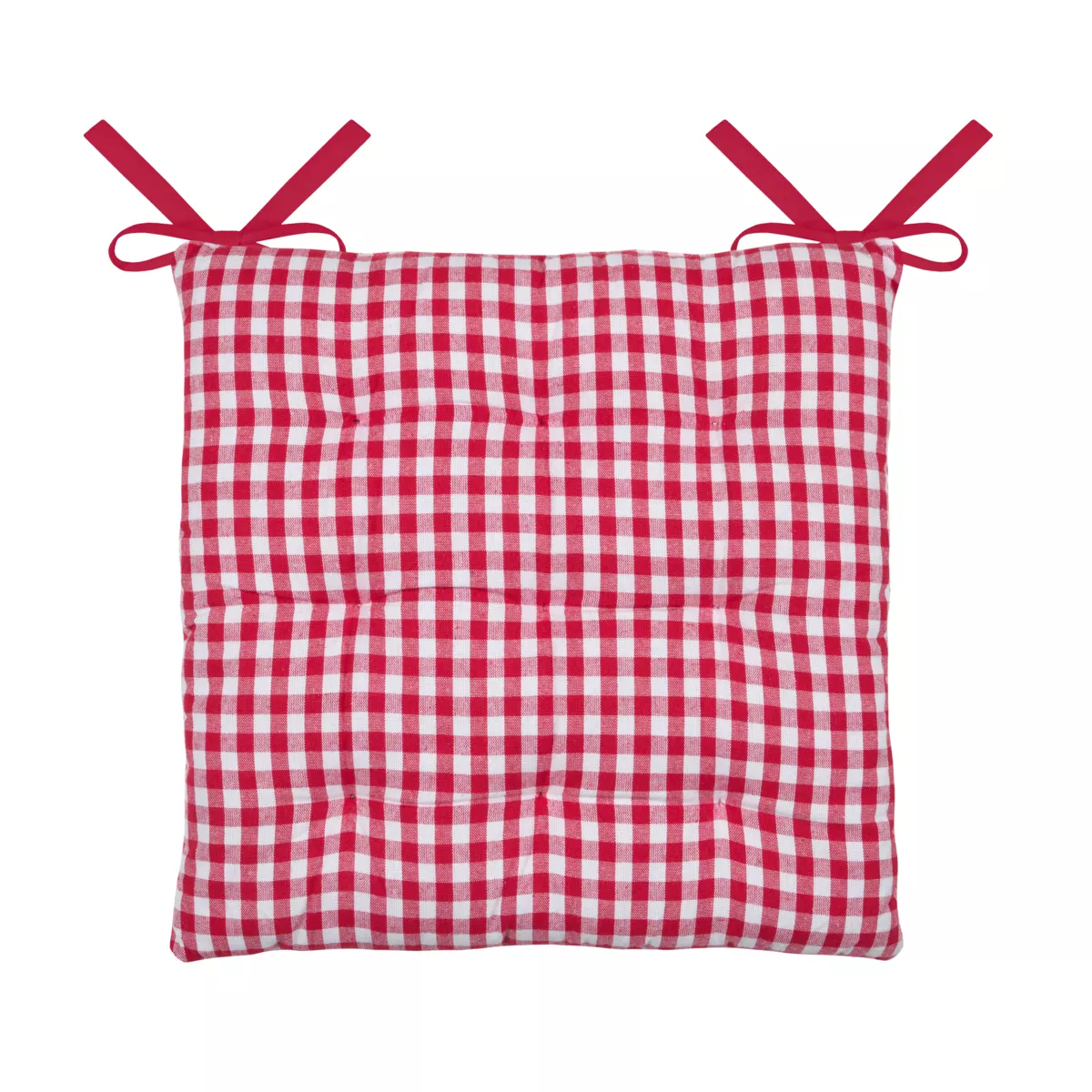 Coussin de chaise carré coton (40 x 40 cm) Bardot Rouge