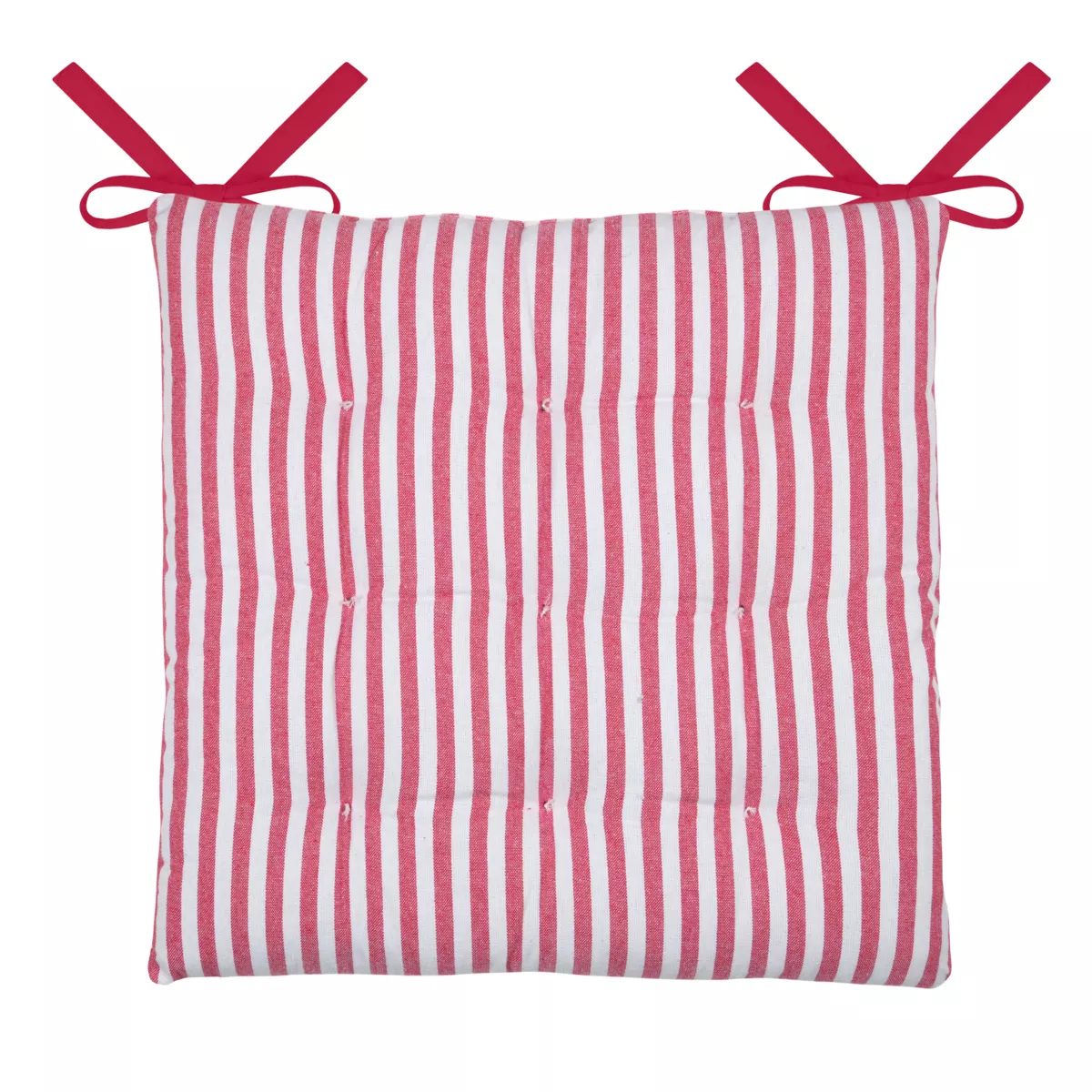 Coussin de chaise carré coton (40 x 40 cm) Bardot Rouge