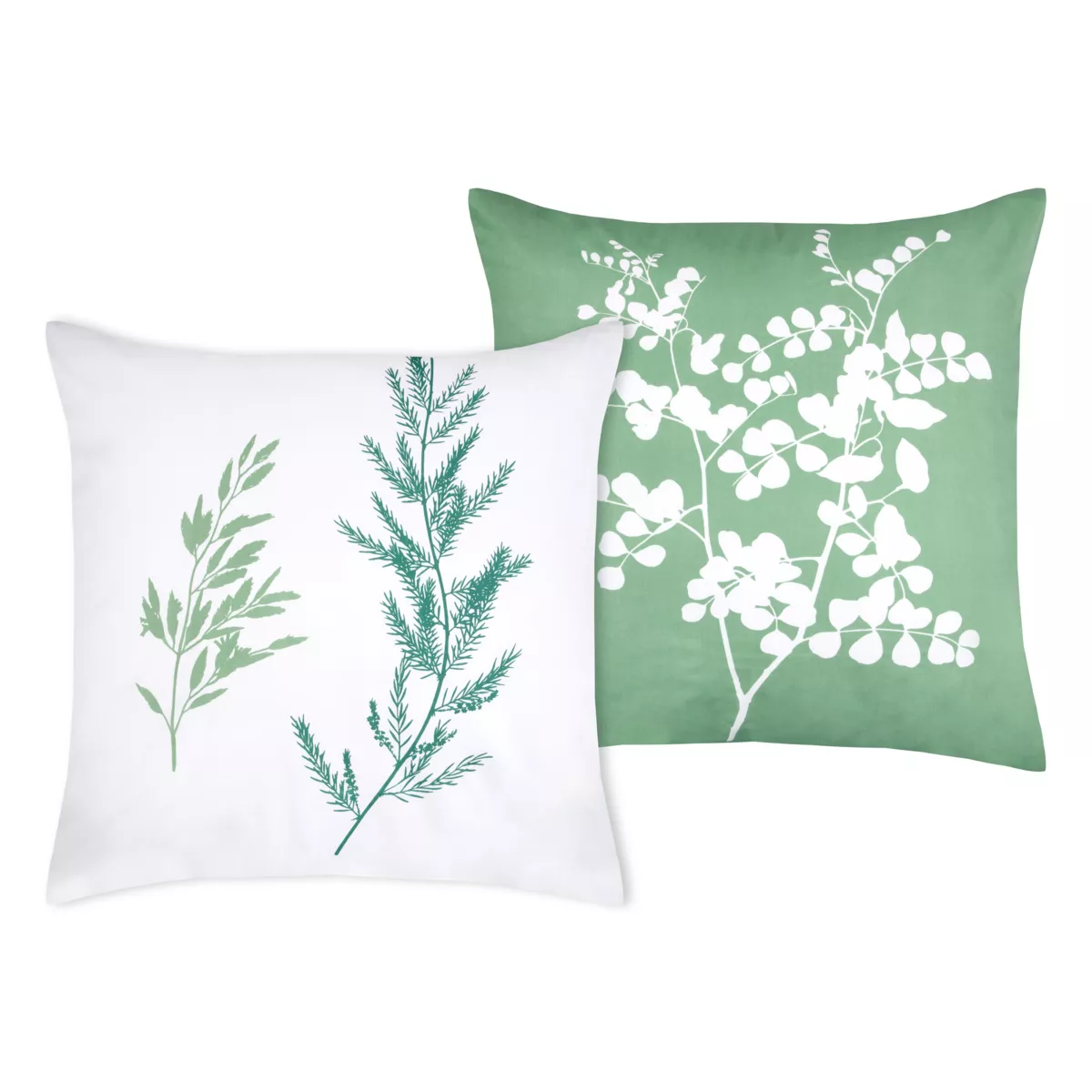 Federa quadrata in percalle (63 x 63 cm) Sylvana Verde