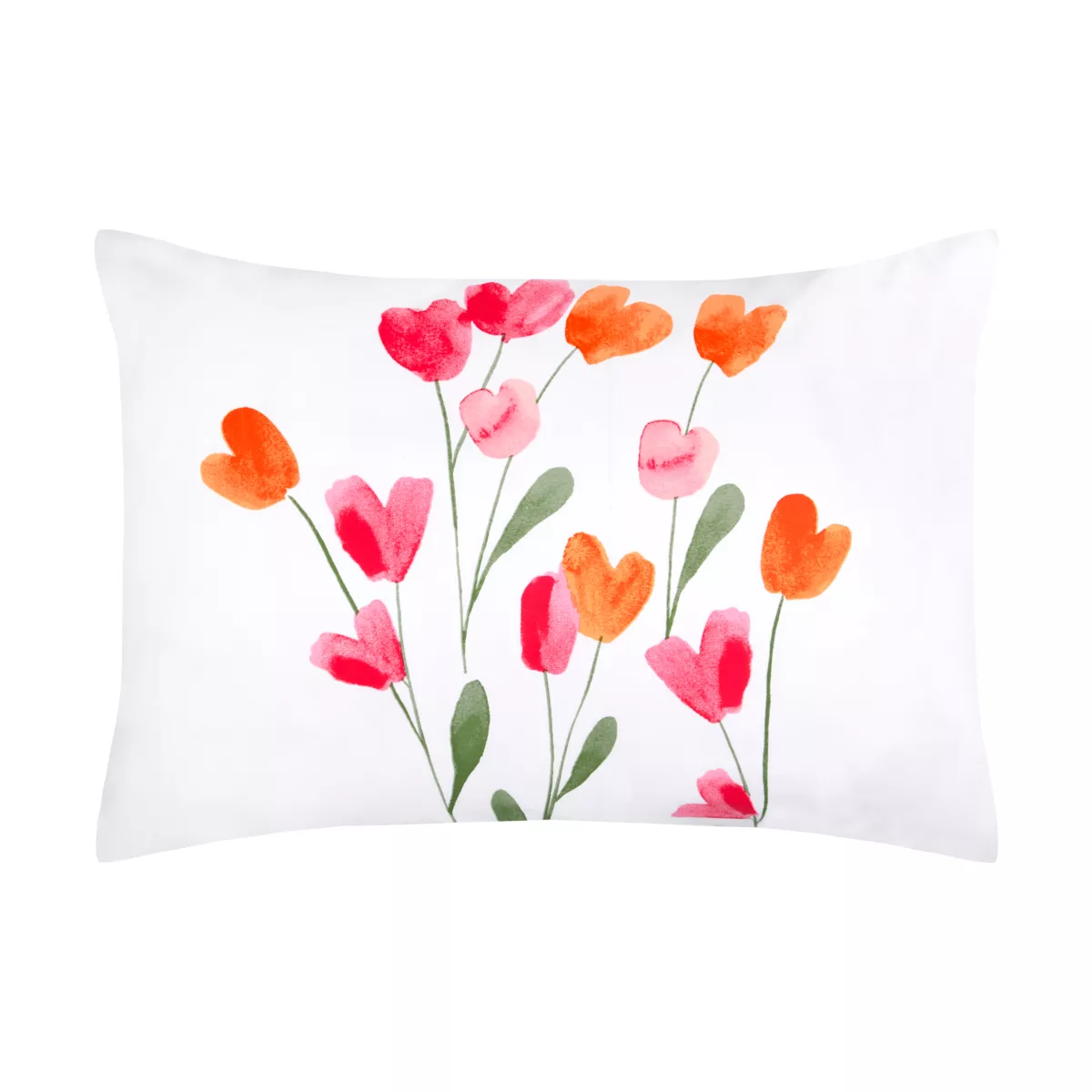 Federa per cuscino rettangolare in percalle (50 x 70 cm) Tulipa Multicolore
