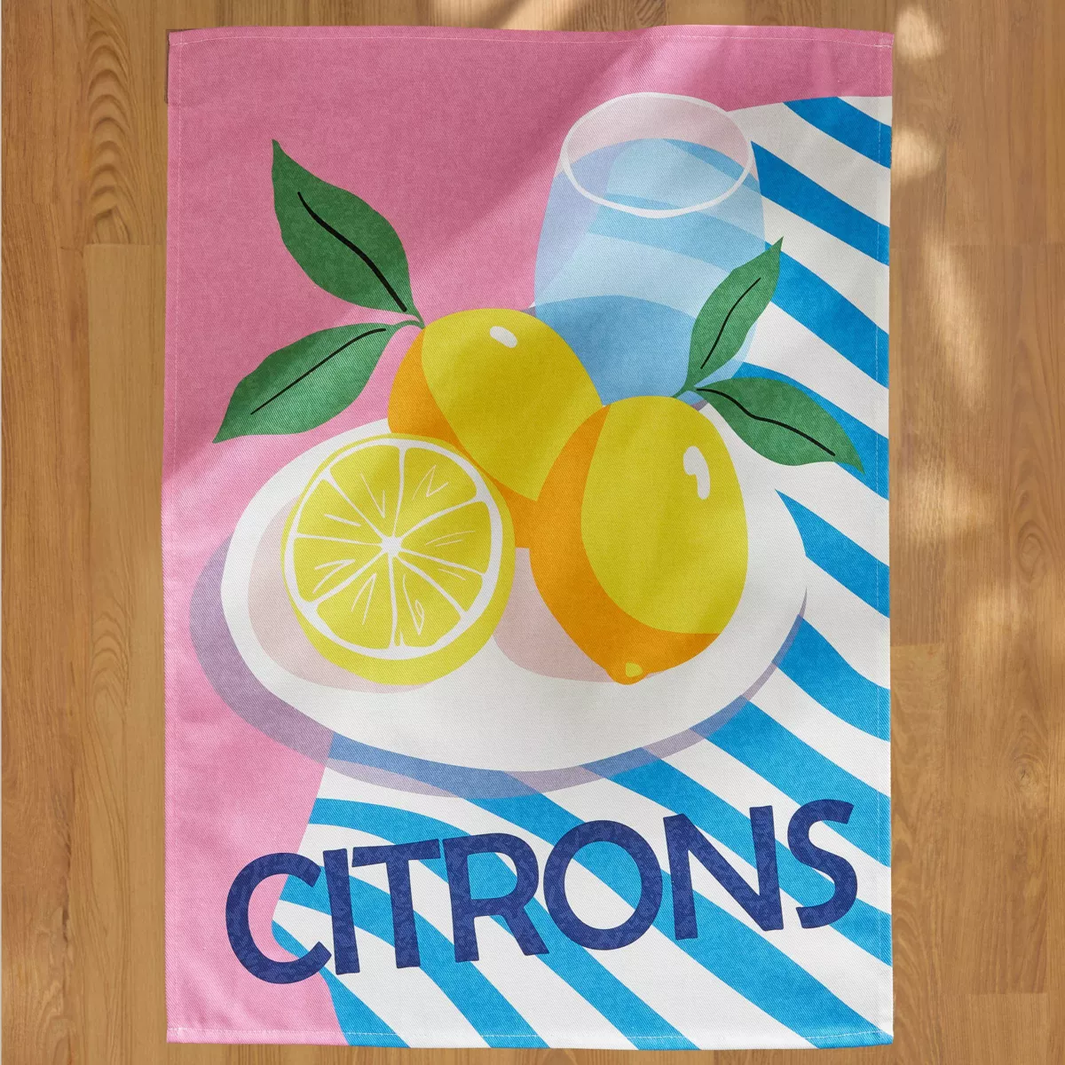 Set di 3 strofinacci in cotone (50 x 70 cm) Tuttifrutti Multicolore