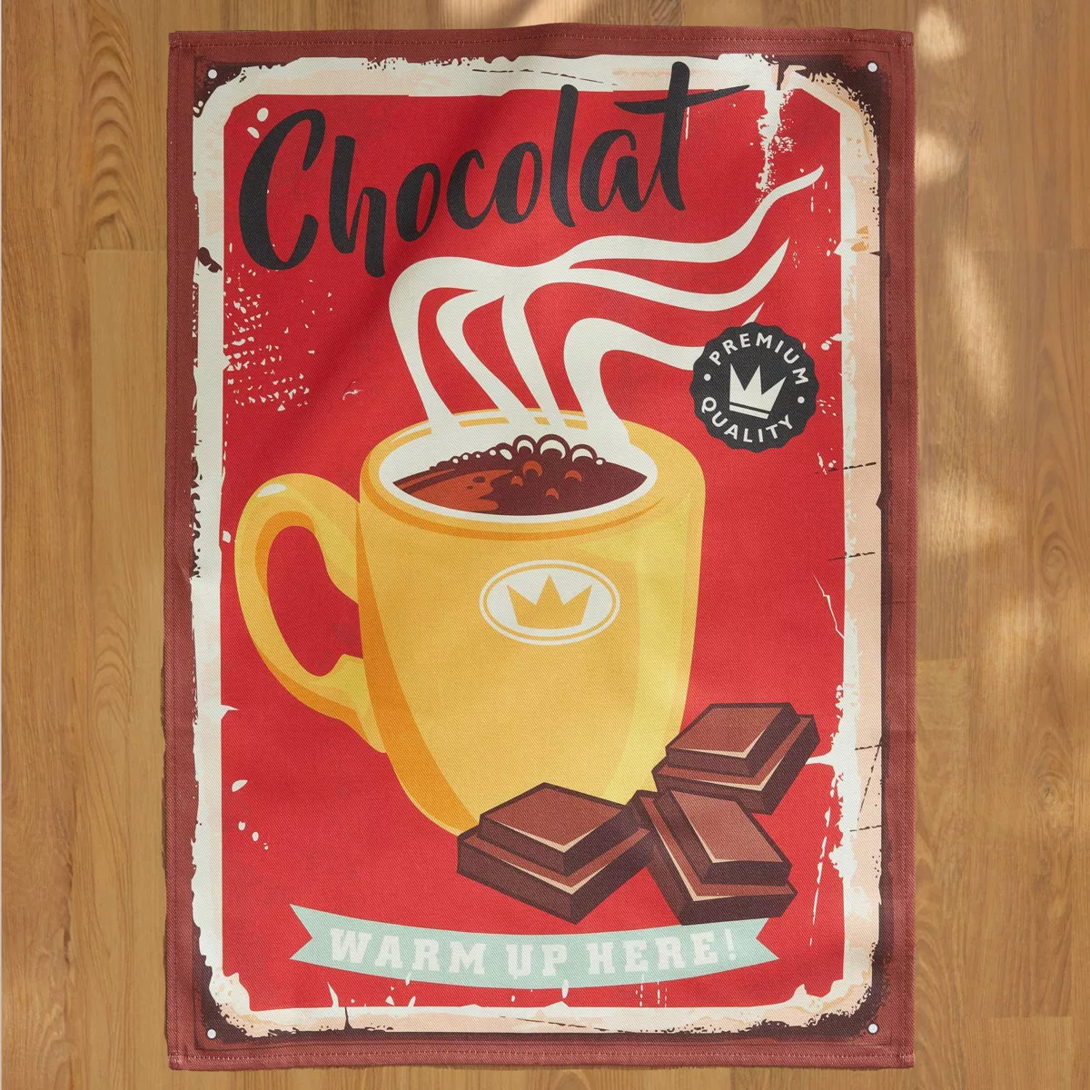 Lot de 3 torchons coton (50 x 70 cm) Cocoa Multicolore