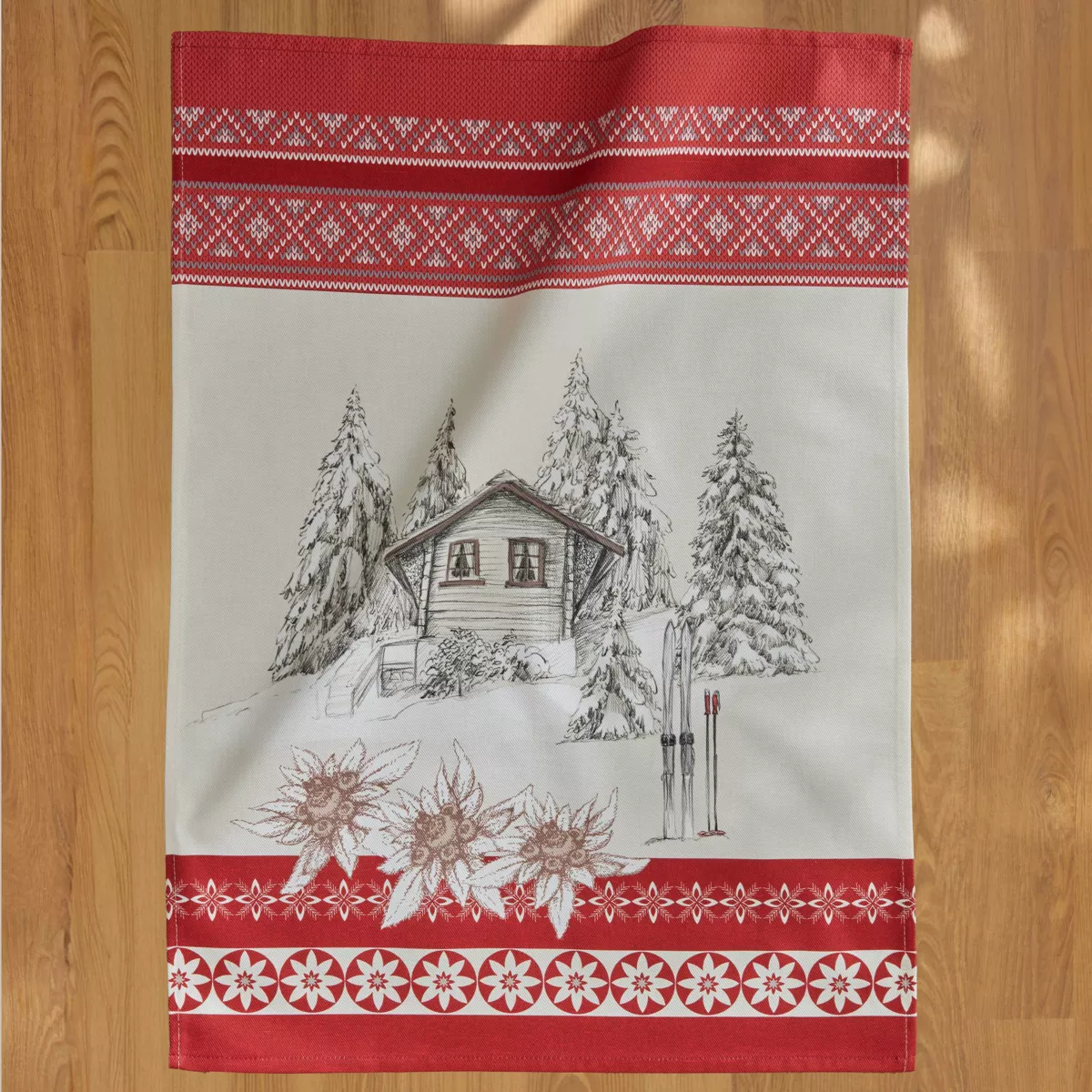 Set di 3 strofinacci in cotone (50 x 70 cm) Alpage Multicolore