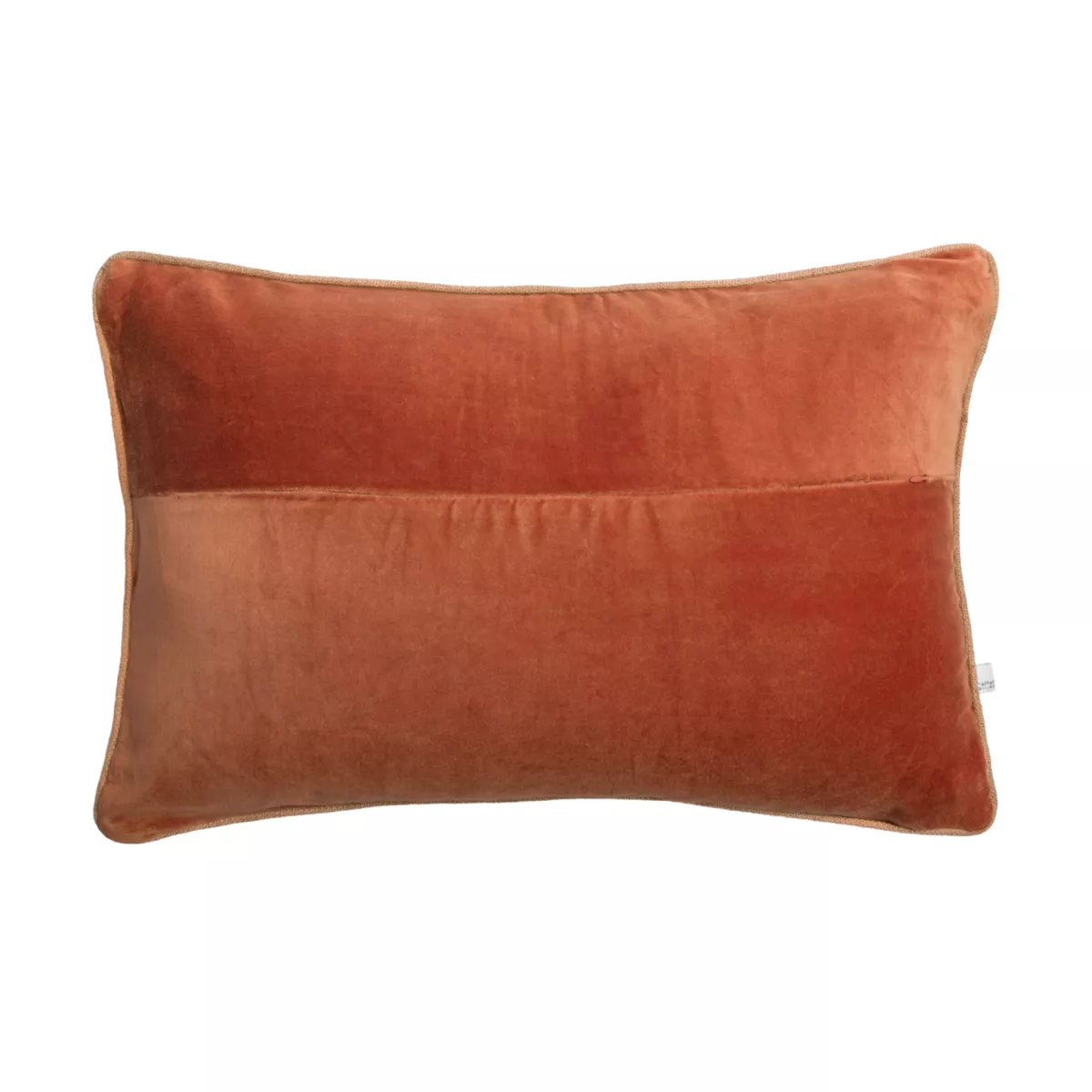 Coussin rectangulaire velours de coton (40 x 60 cm) Victor Terracotta