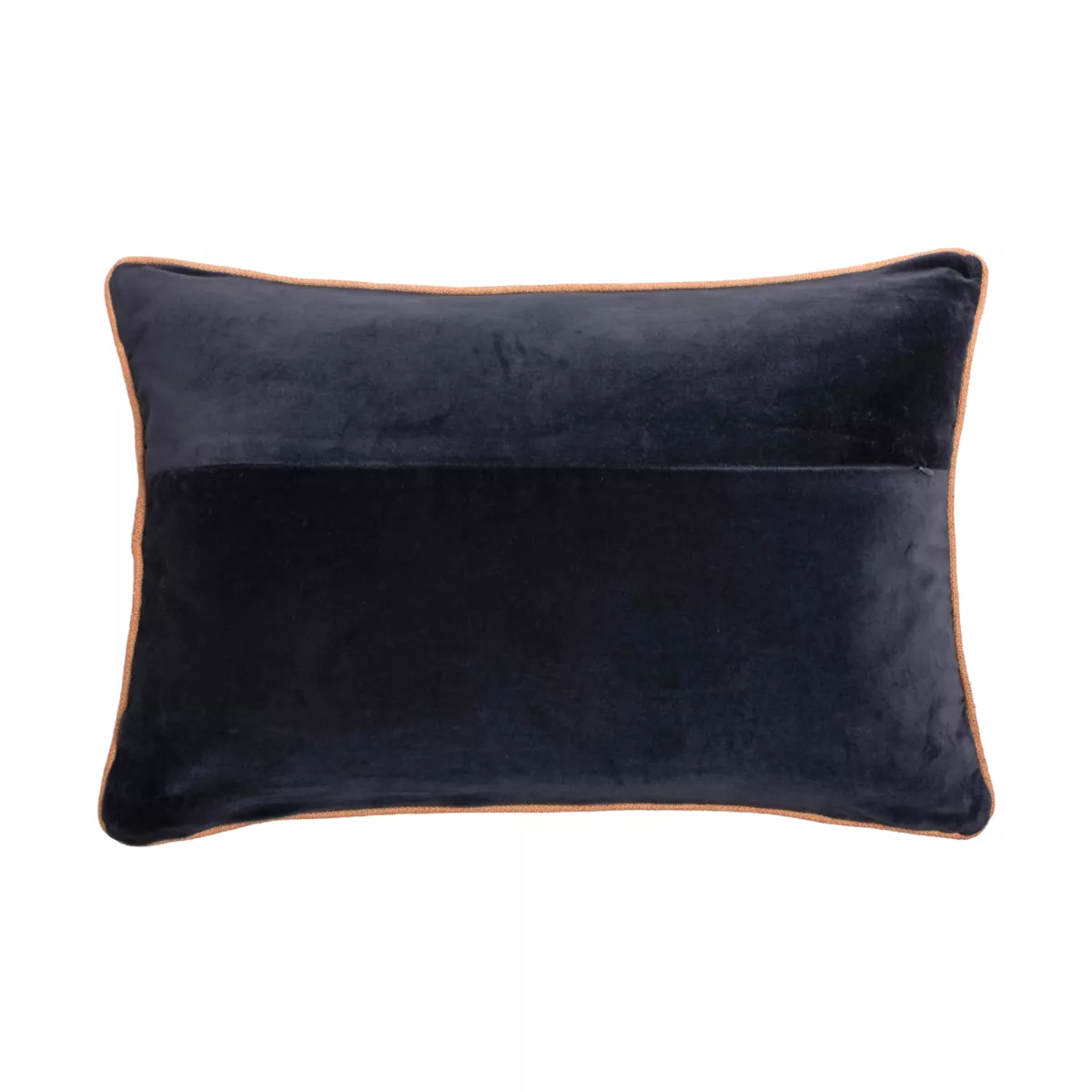 Coussin rectangulaire velours de coton (40 x 60 cm) Victor Bleu nuit