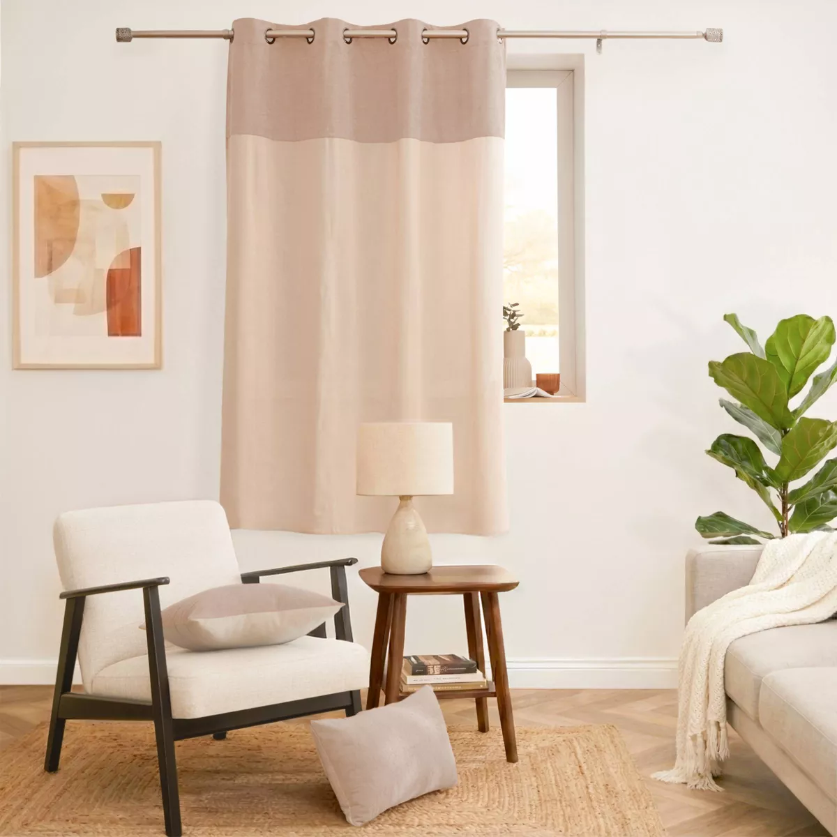 Tenda a nido d'ape (140 x 180 cm) Ava Beige