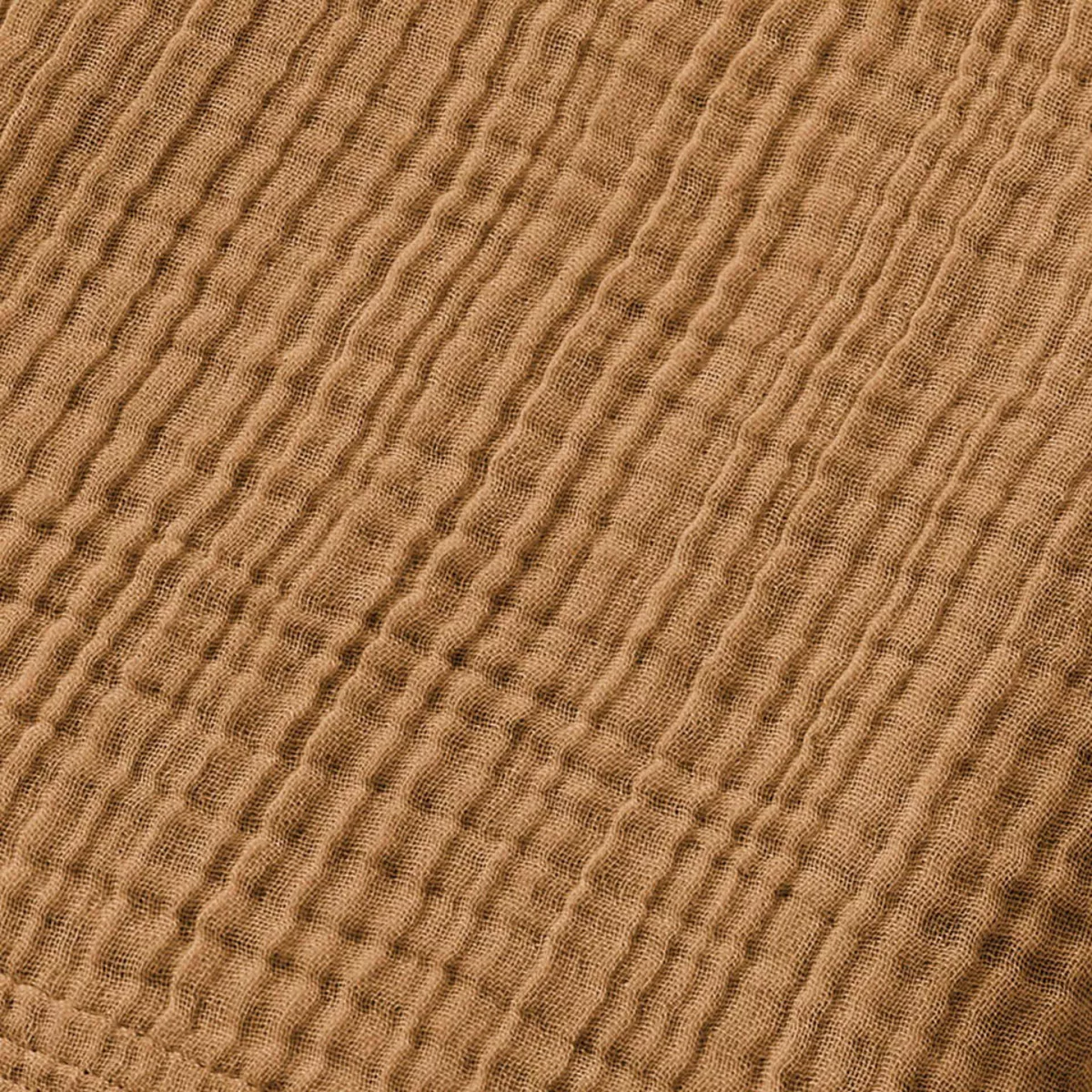 Asciugamano da bagno in garza di cotone (90 x 150 cm) Gaïa Camel