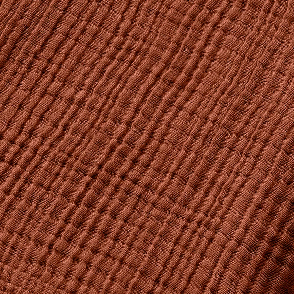 Poncho de bain enfant gaze de coton 6/10 ans Gaïa Terracotta