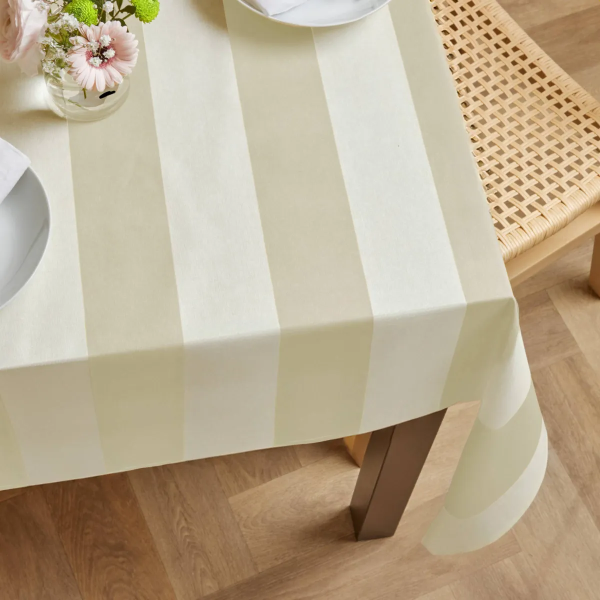 Tovaglia Rettangolare in cotone cerato (150 x 350 cm) Clementine Corda