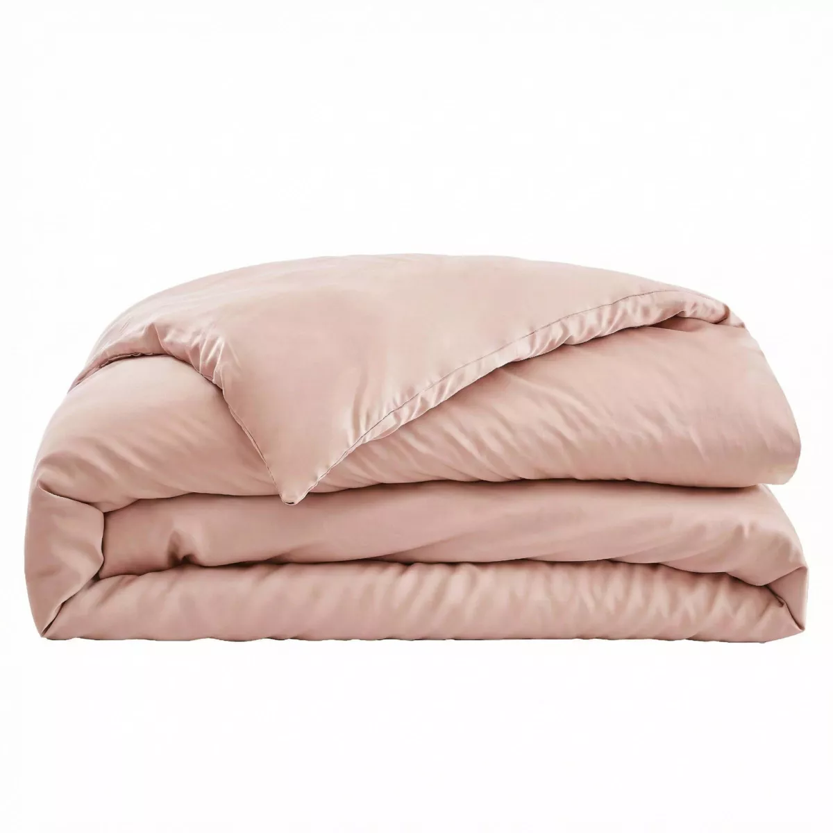 Copripiumino in satin di bambù (240 x 220 cm) Sienna Rosa blush