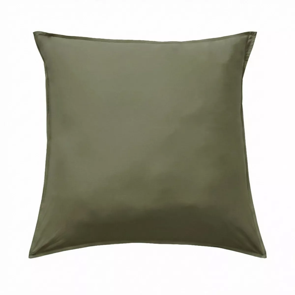 Federa per cuscino quadrata in satin di bambù (63 x 63 cm) Sienna Verde rosmarino