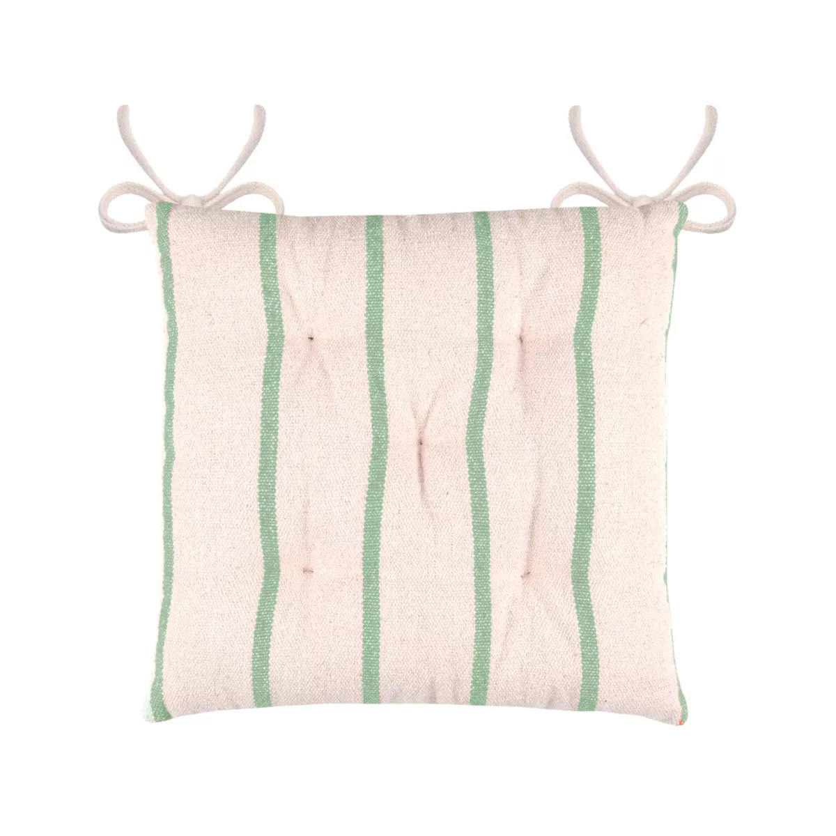 Coussin de chaise extérieur toile de coton (40 x 40 cm) Ocealys Vert