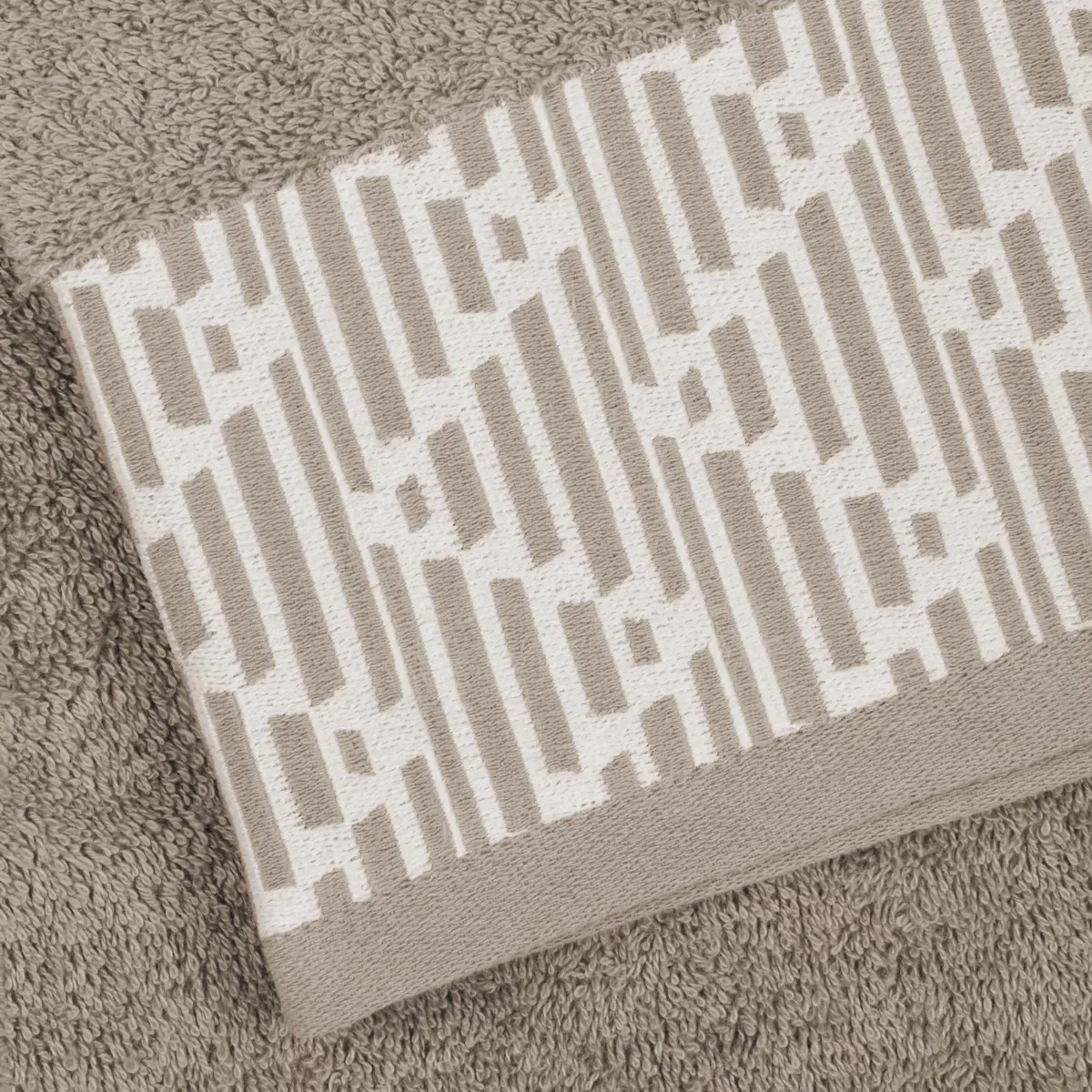 Badhanddoek katoen (30 x 50 cm) Tuli Taupe