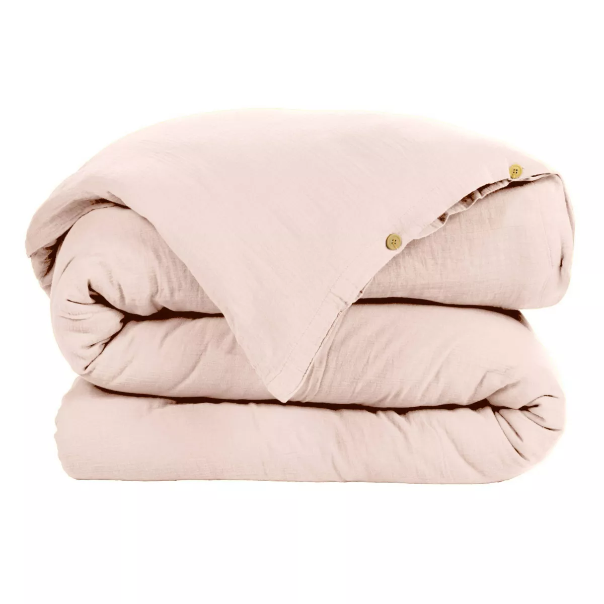 Funda Nórdica en gasa de algodón (140 cm) Gaïa Rosa palo 3